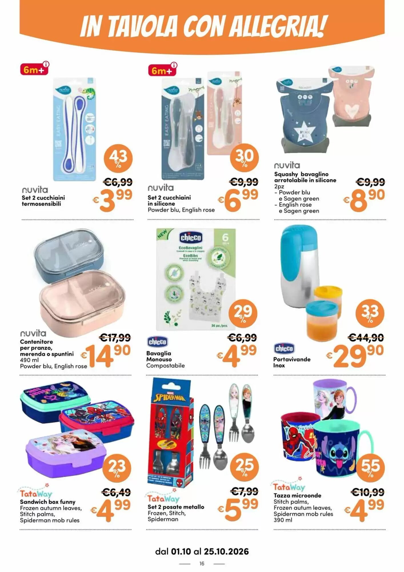 Volantino promozionale B di Bimbi  valide dal 01/10/2026 - Pagina 16.