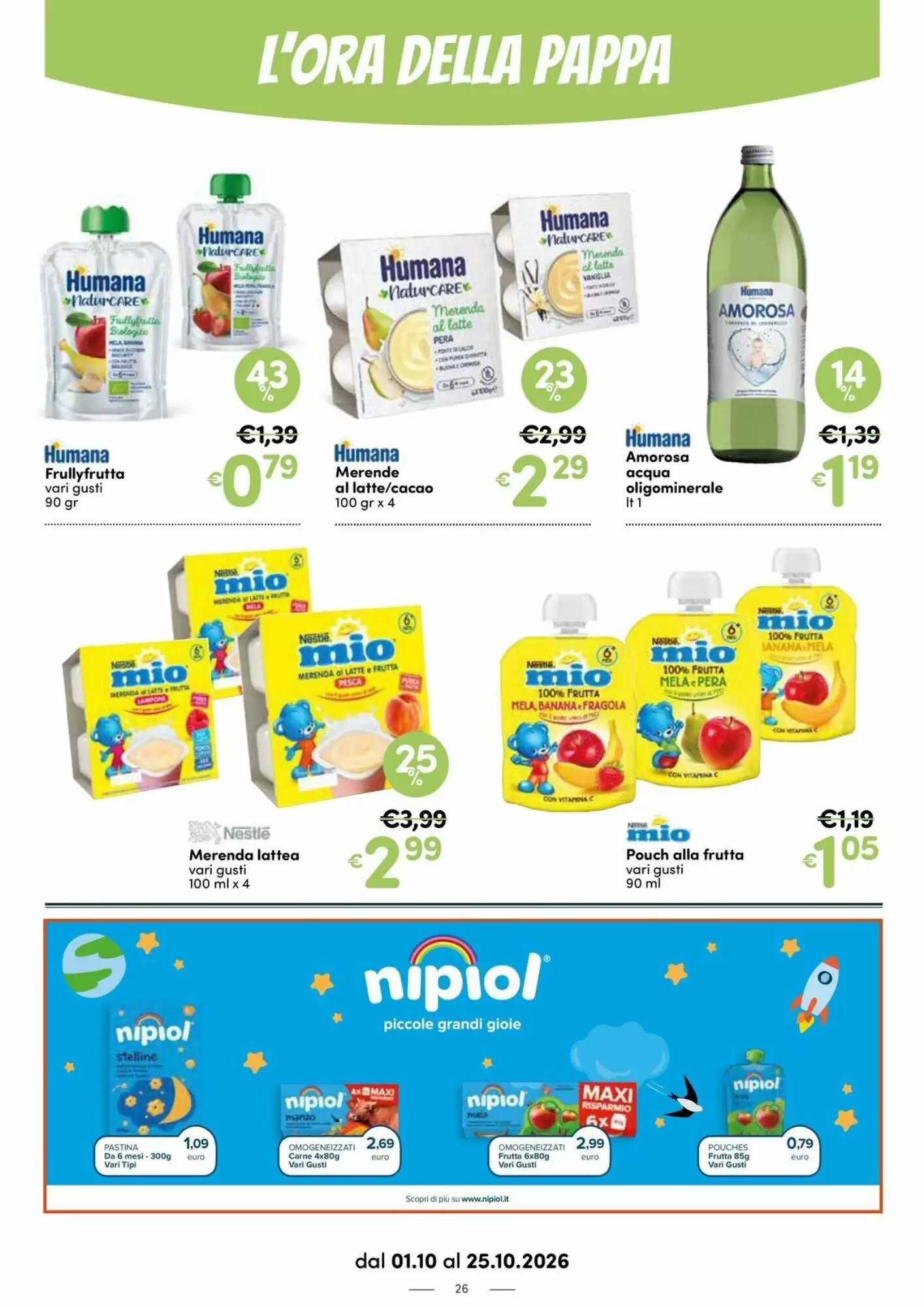 Volantino promozionale B di Bimbi  valide dal 01/10/2026 - Pagina 26.
