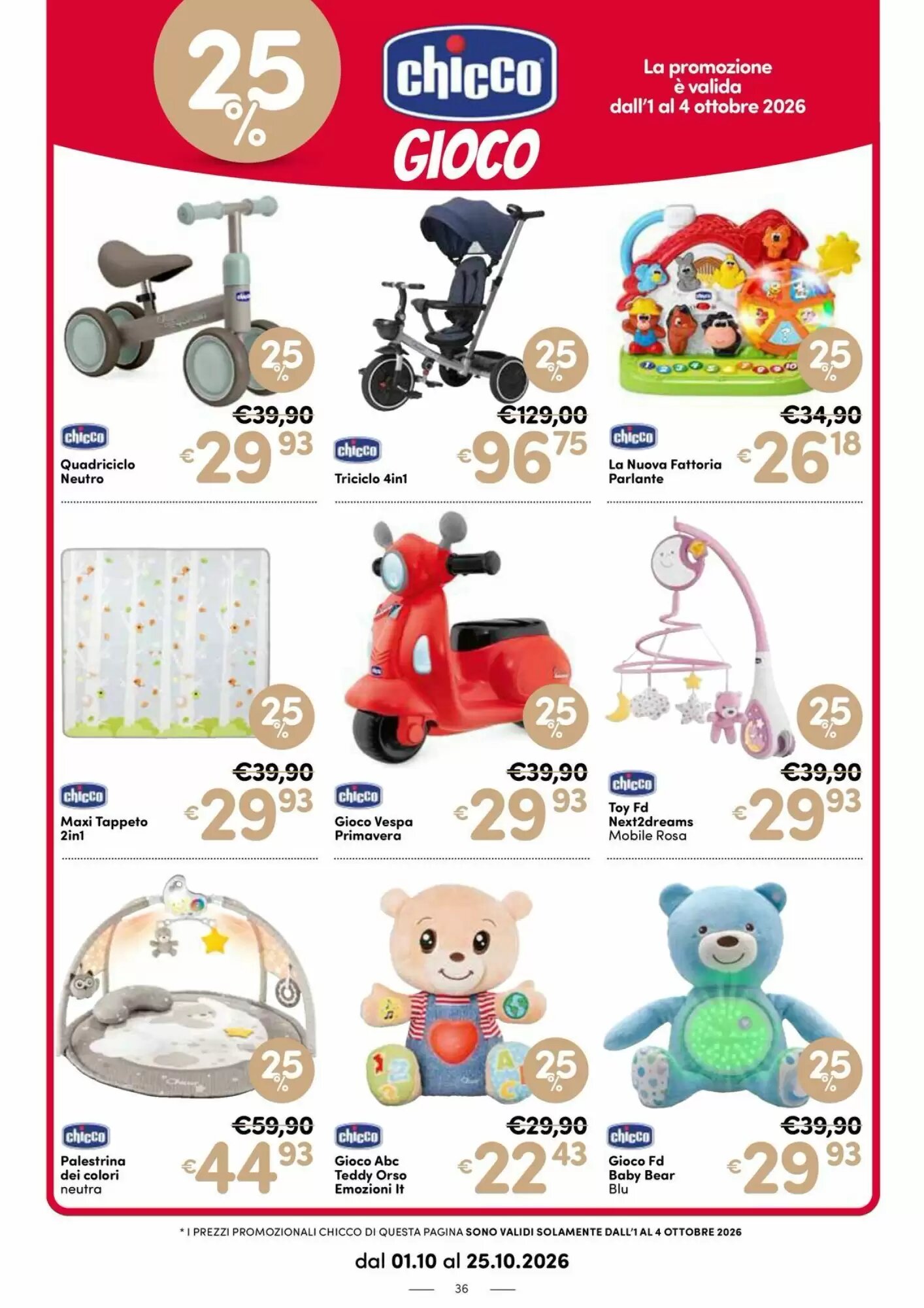 Volantino promozionale B di Bimbi  valide dal 01/10/2026 - Pagina 36.
