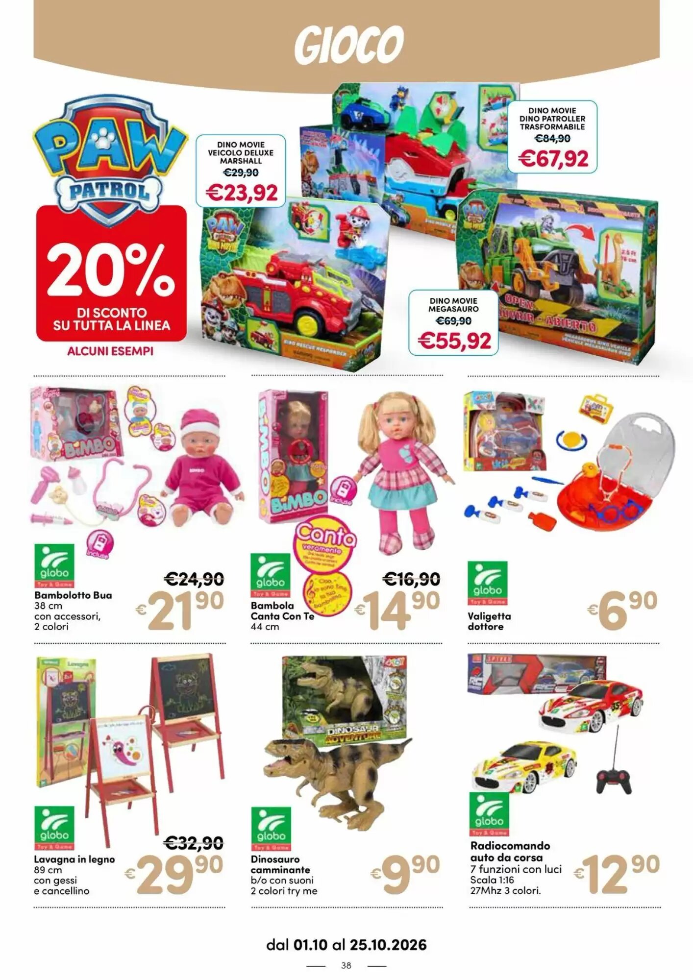 Volantino promozionale B di Bimbi  valide dal 01/10/2026 - Pagina 38.