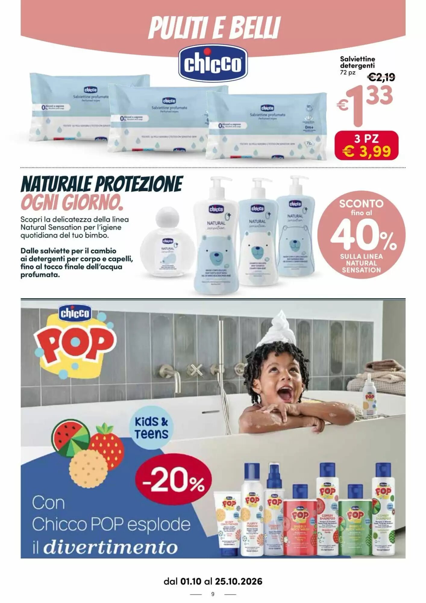 Volantino promozionale B di Bimbi  valide dal 01/10/2026 - Pagina 9.