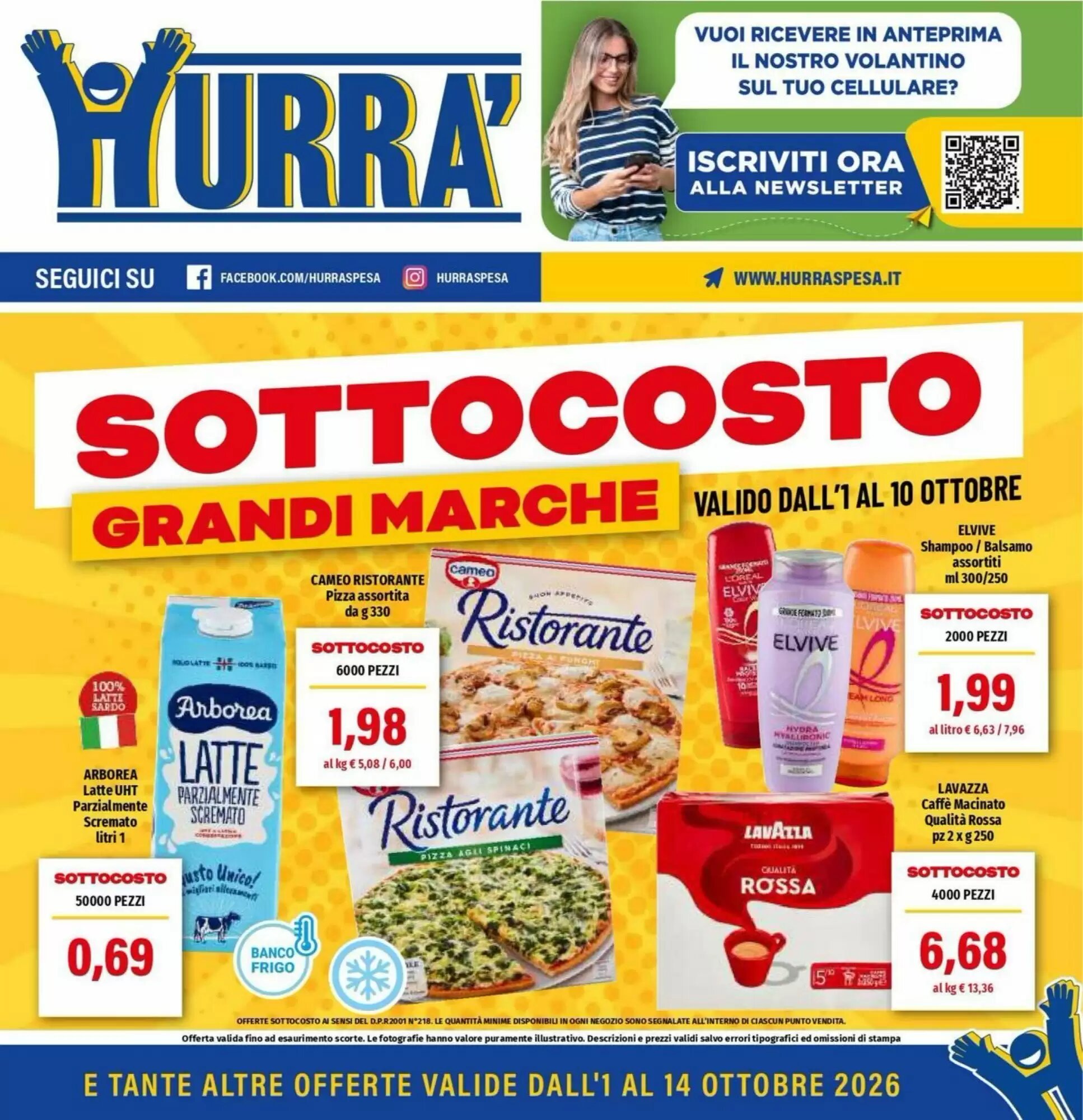 Volantino promozionale Hurrà valide dal 01/10/2026 - Pagina 1.