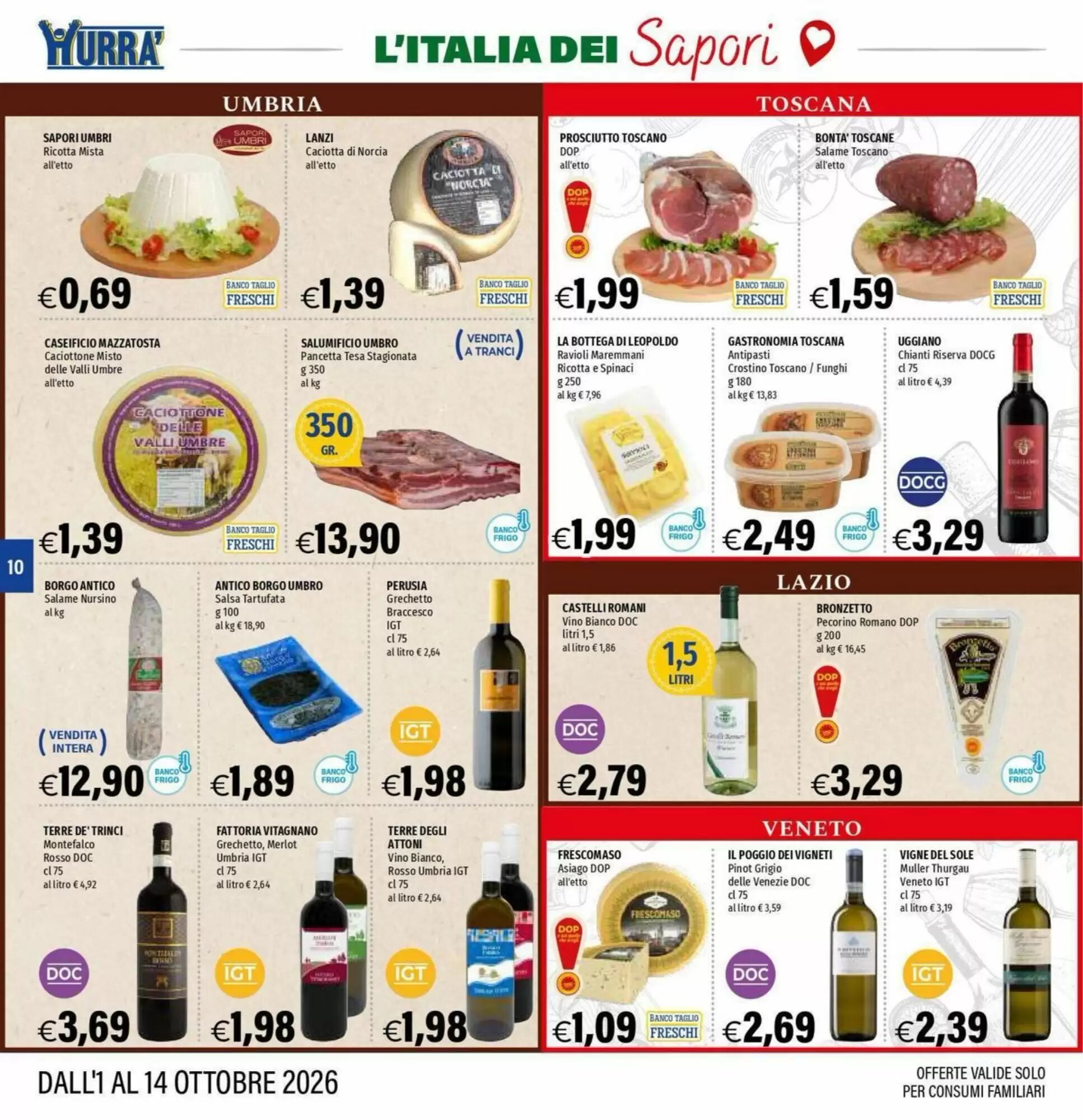 Volantino promozionale Hurrà  valide dal 01/10/2026 - Pagina 10.