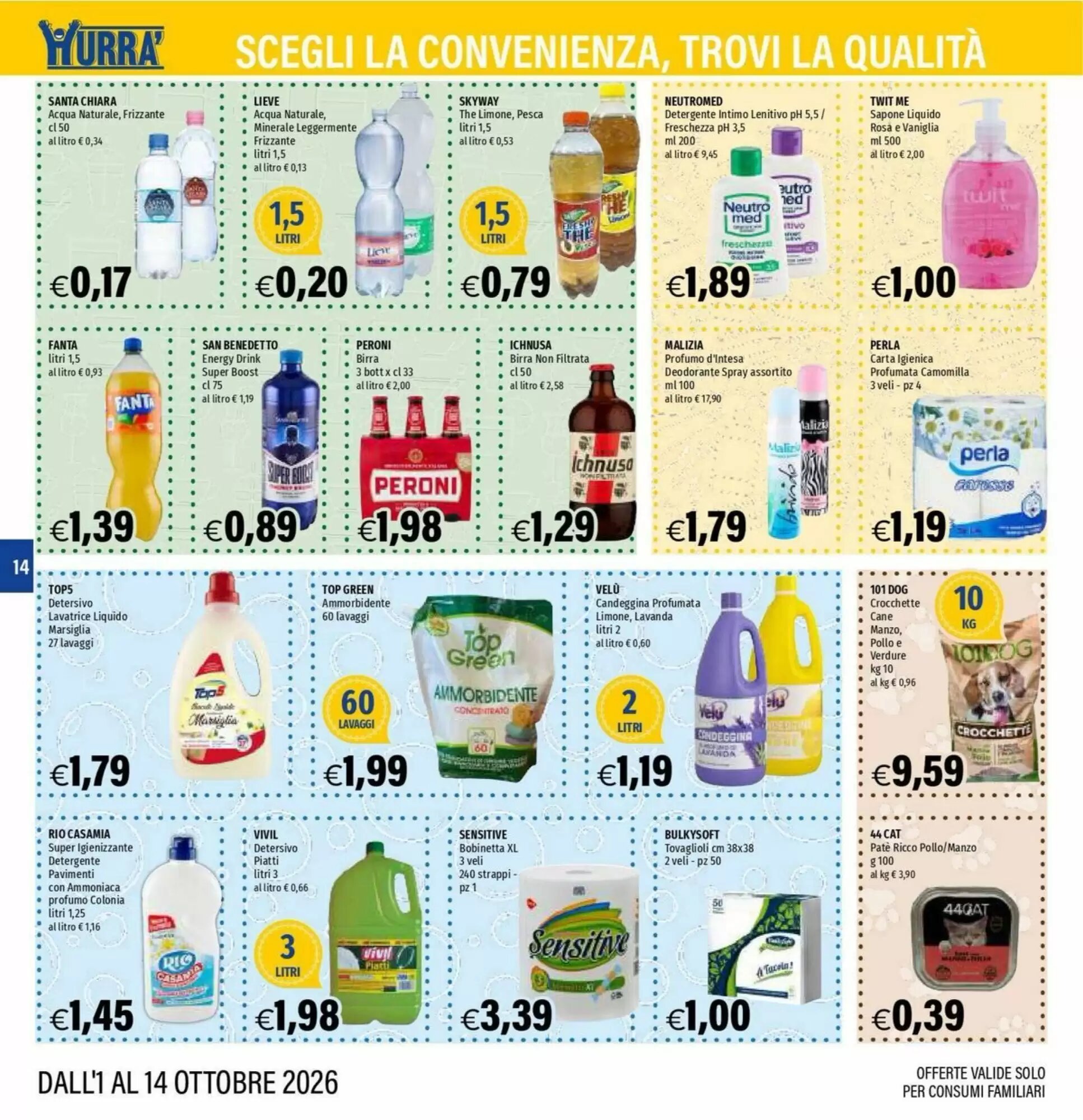 Volantino promozionale Hurrà  valide dal 01/10/2026 - Pagina 14.