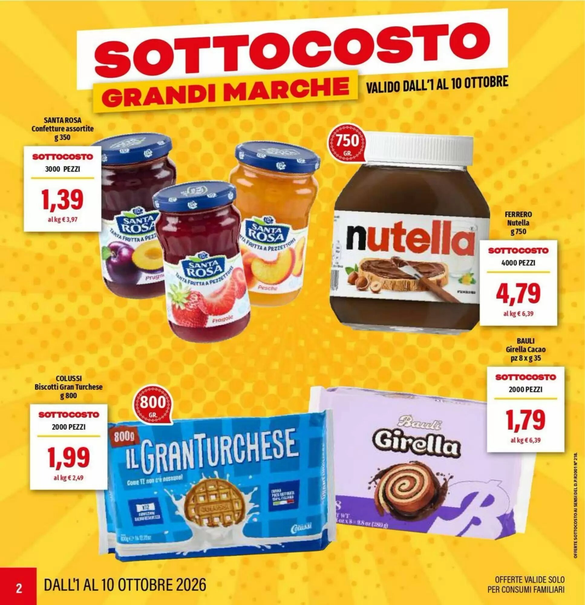 Volantino promozionale Hurrà  valide dal 01/10/2026 - Pagina 2.
