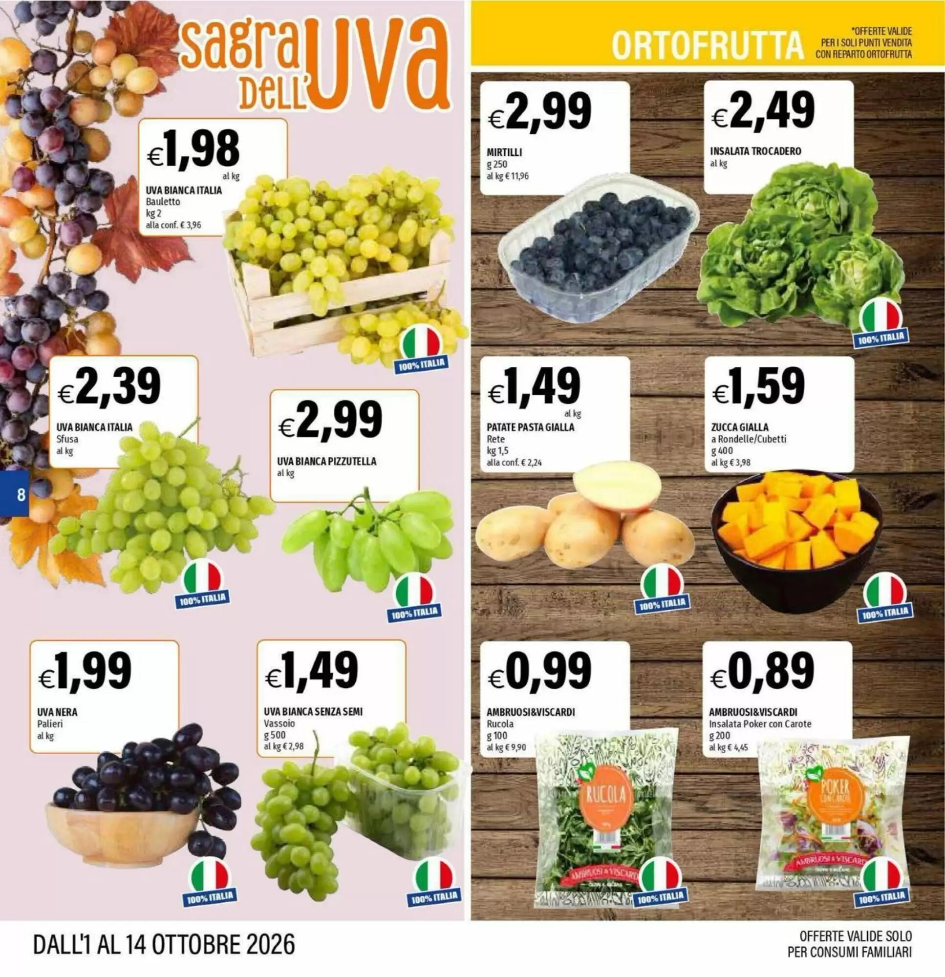 Volantino promozionale Hurrà  valide dal 01/10/2026 - Pagina 8.