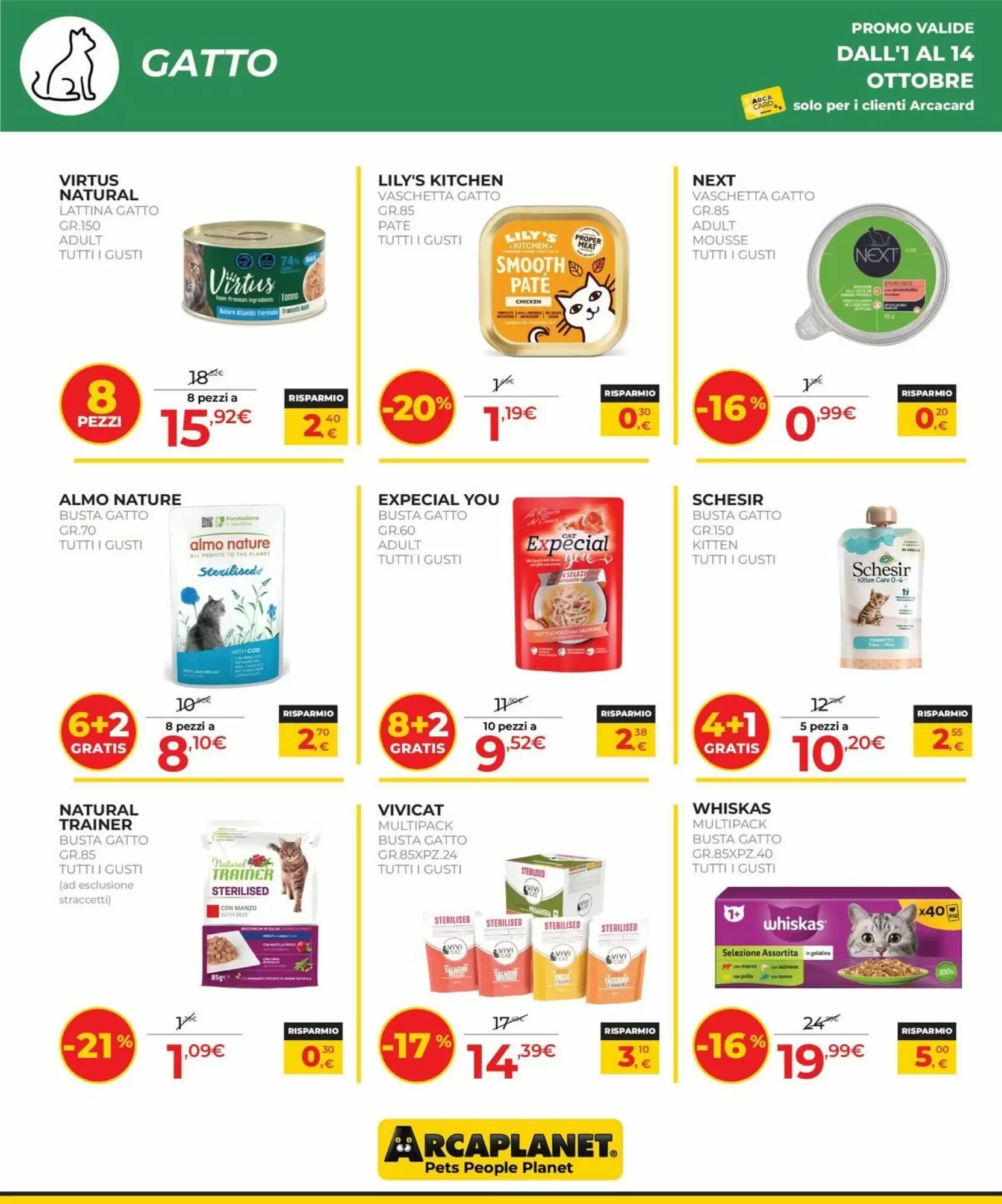 Volantino promozionale Arcaplanet  valide dal 01/10/2026 - Pagina 10.