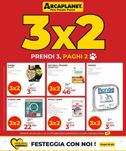 Volantino promozionale Arcaplanet  valide dal 01/10/2026