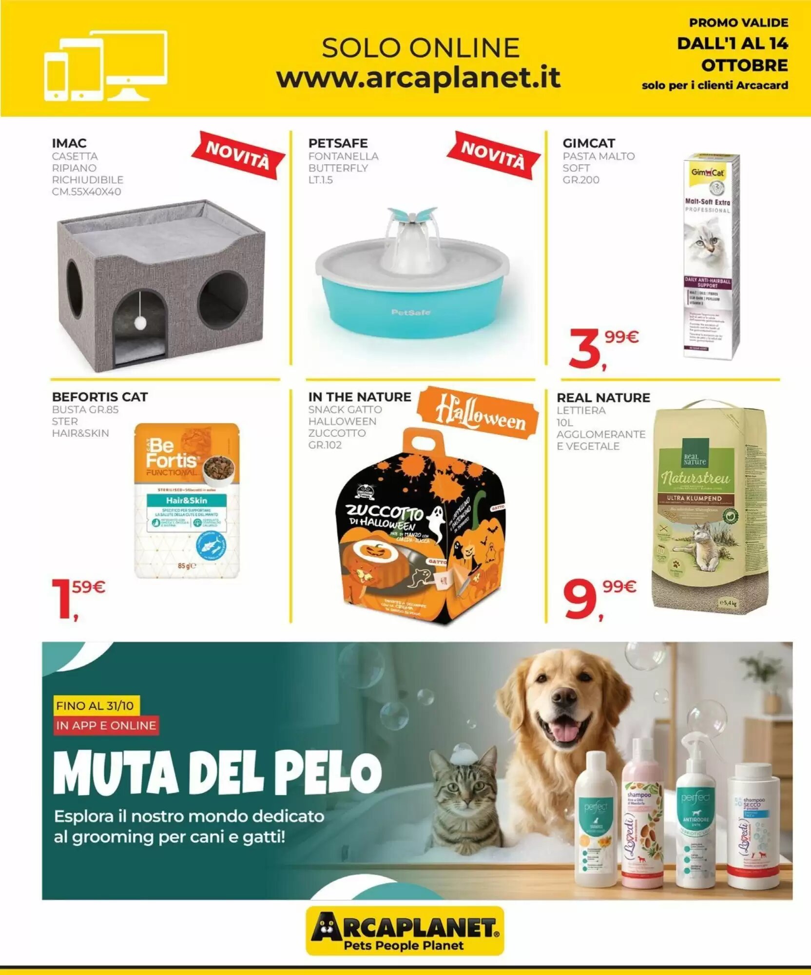 Volantino promozionale Arcaplanet  valide dal 01/10/2026 - Pagina 34.
