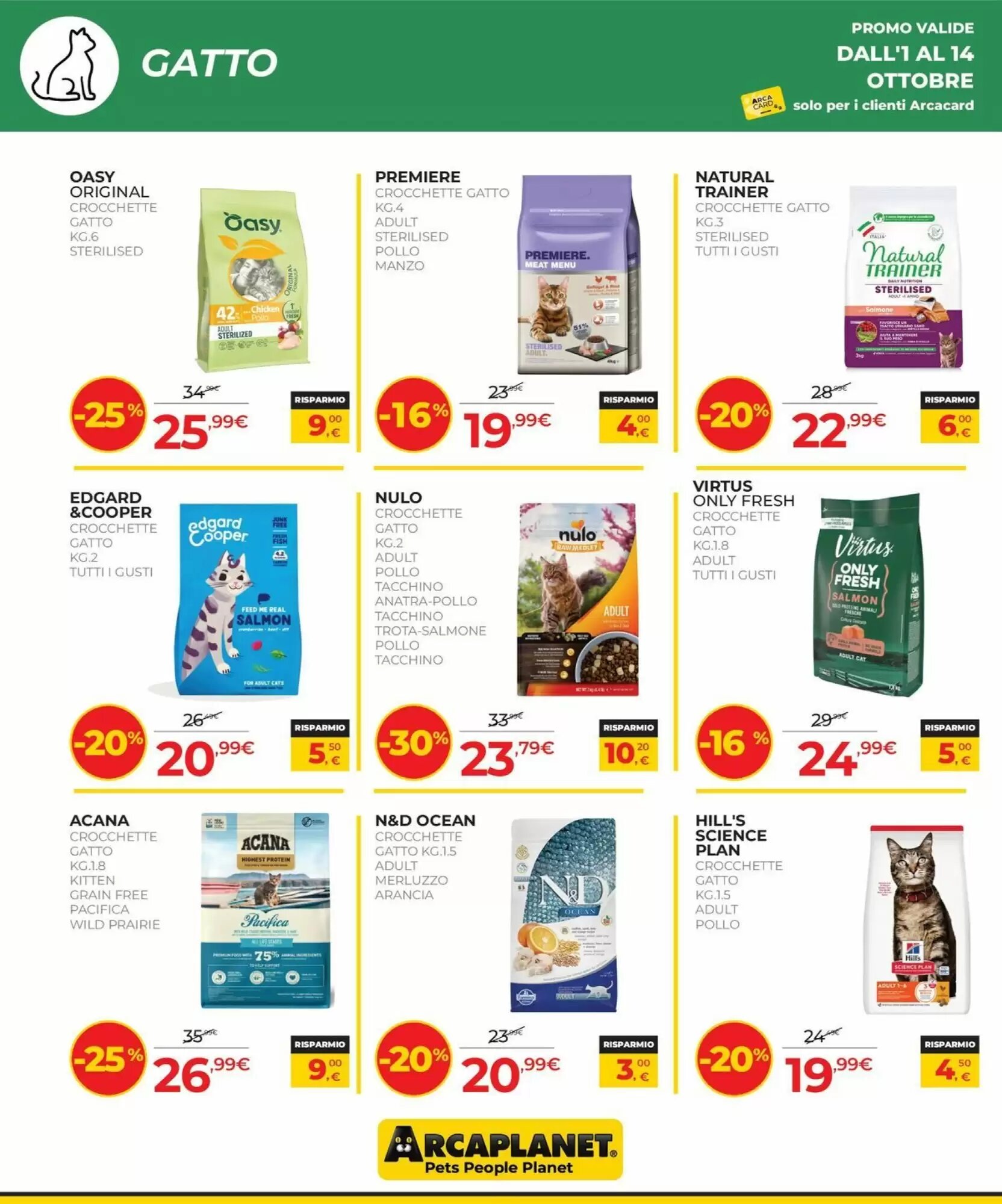 Volantino promozionale Arcaplanet  valide dal 01/10/2026 - Pagina 8.