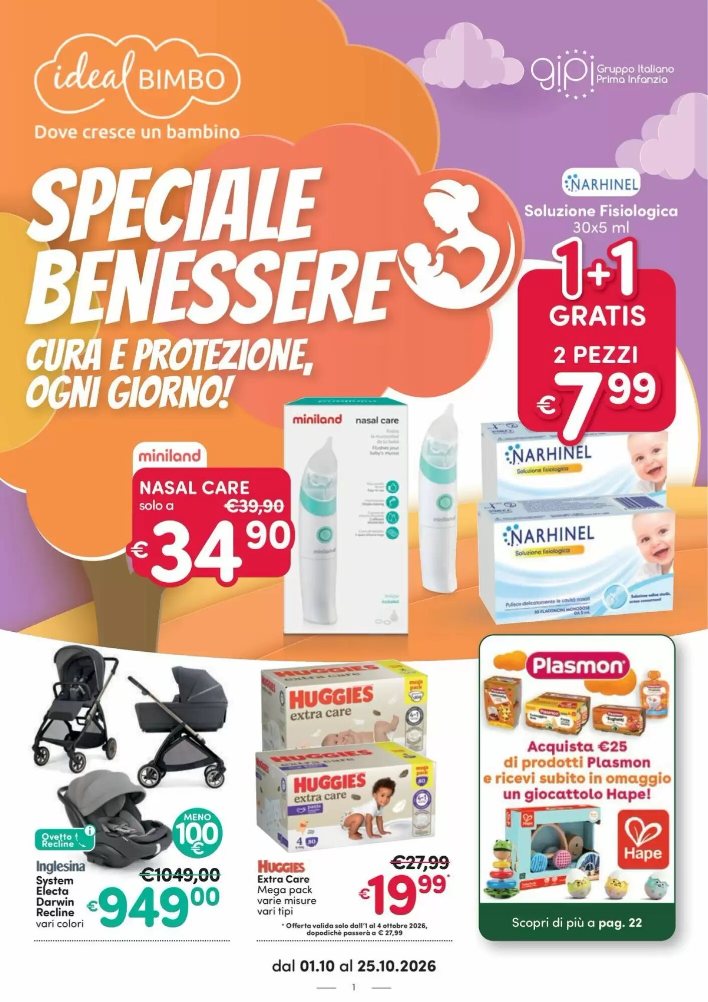 Volantino promozionale Ideal Bimbo  valide dal 01/10/2026 - Pagina 1.