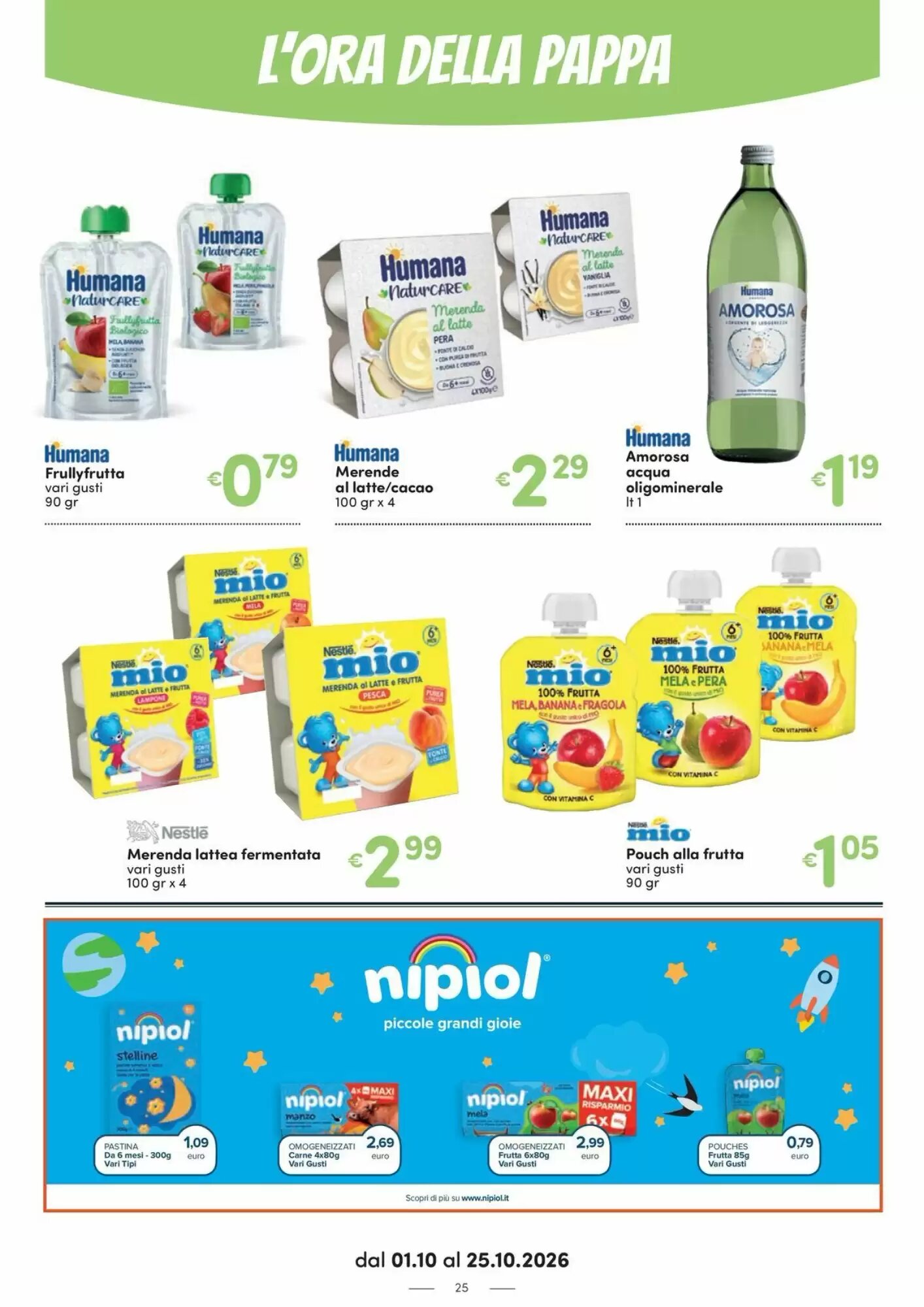 Volantino promozionale Ideal Bimbo  valide dal 01/10/2026 - Pagina 25.