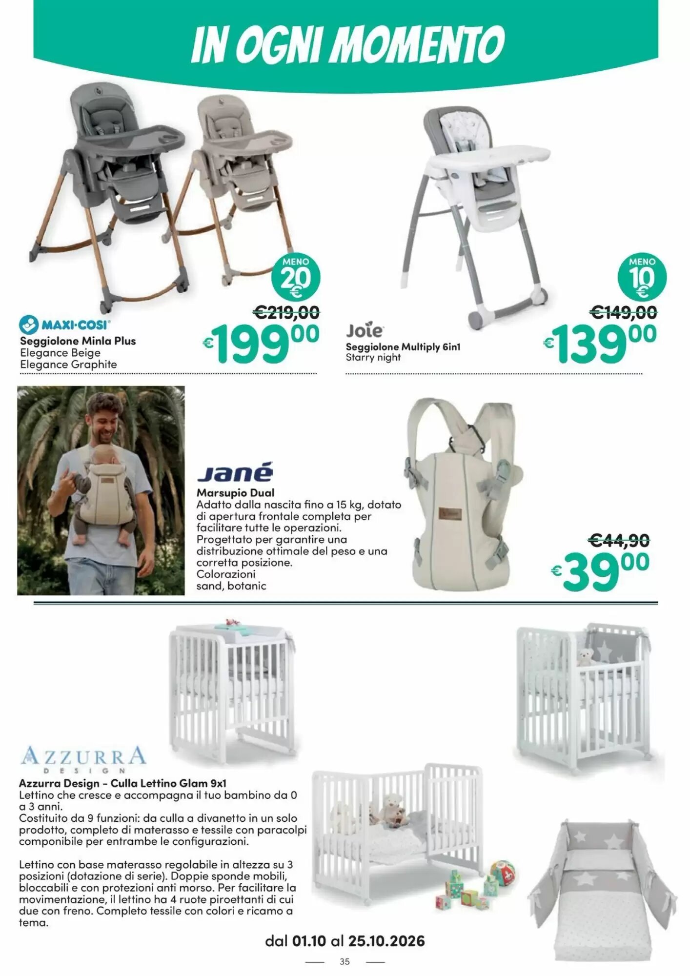 Volantino promozionale Ideal Bimbo  valide dal 01/10/2026 - Pagina 35.