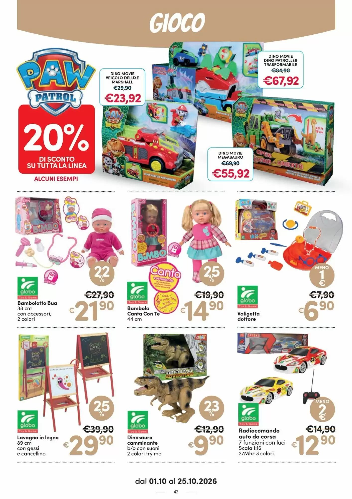 Volantino promozionale Ideal Bimbo  valide dal 01/10/2026 - Pagina 42.