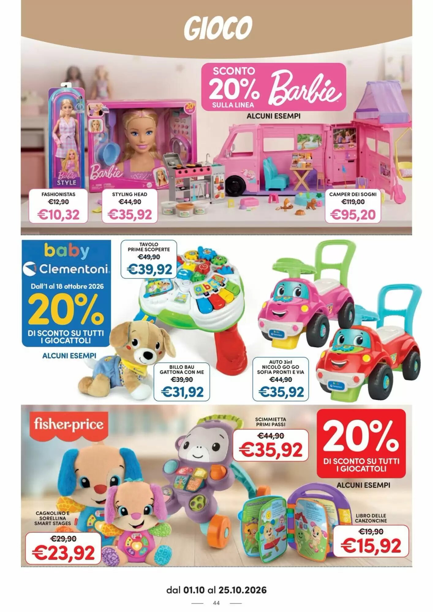 Volantino promozionale Ideal Bimbo  valide dal 01/10/2026 - Pagina 44.