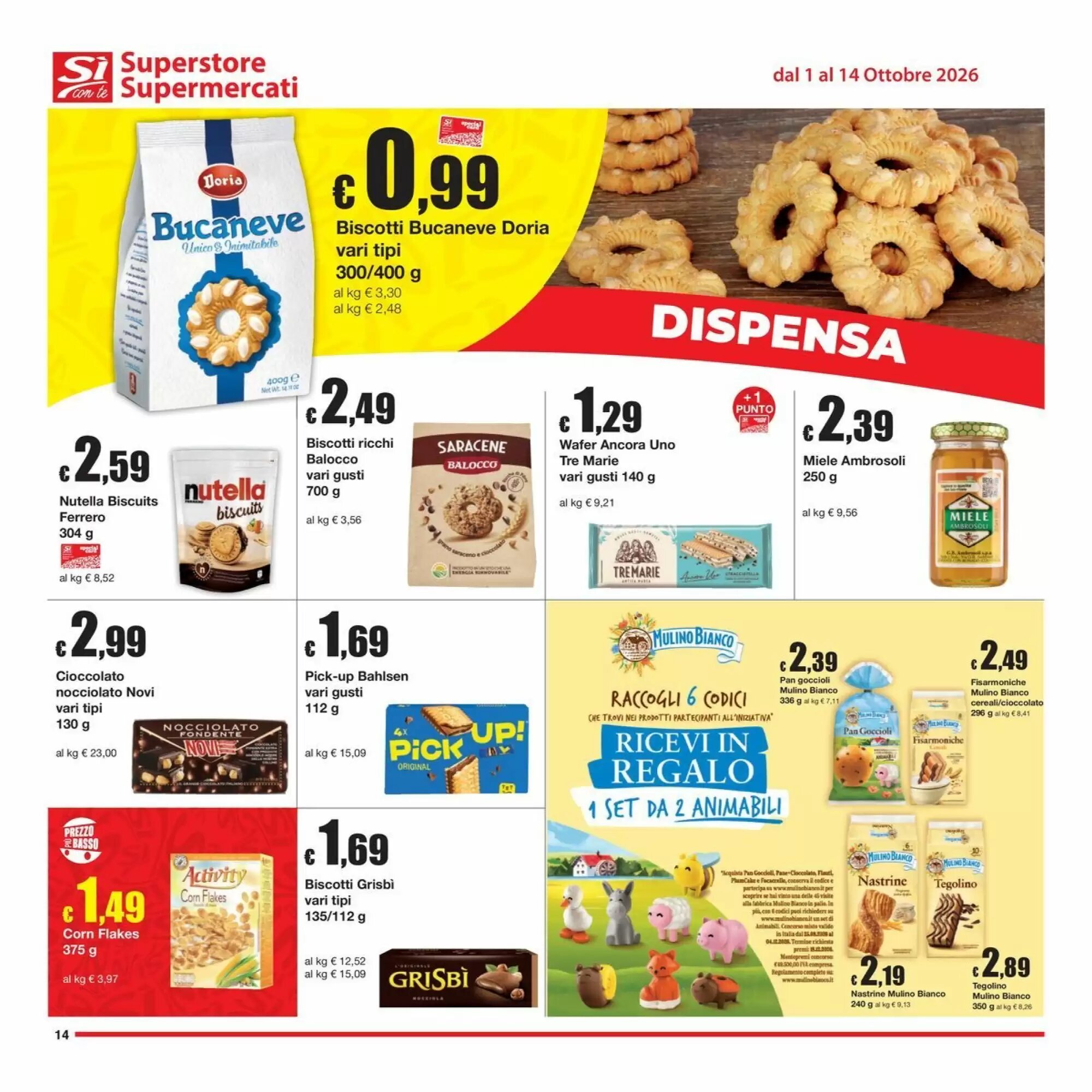 Volantino promozionale Sì con te  valide dal 01/10/2026 - Pagina 14.