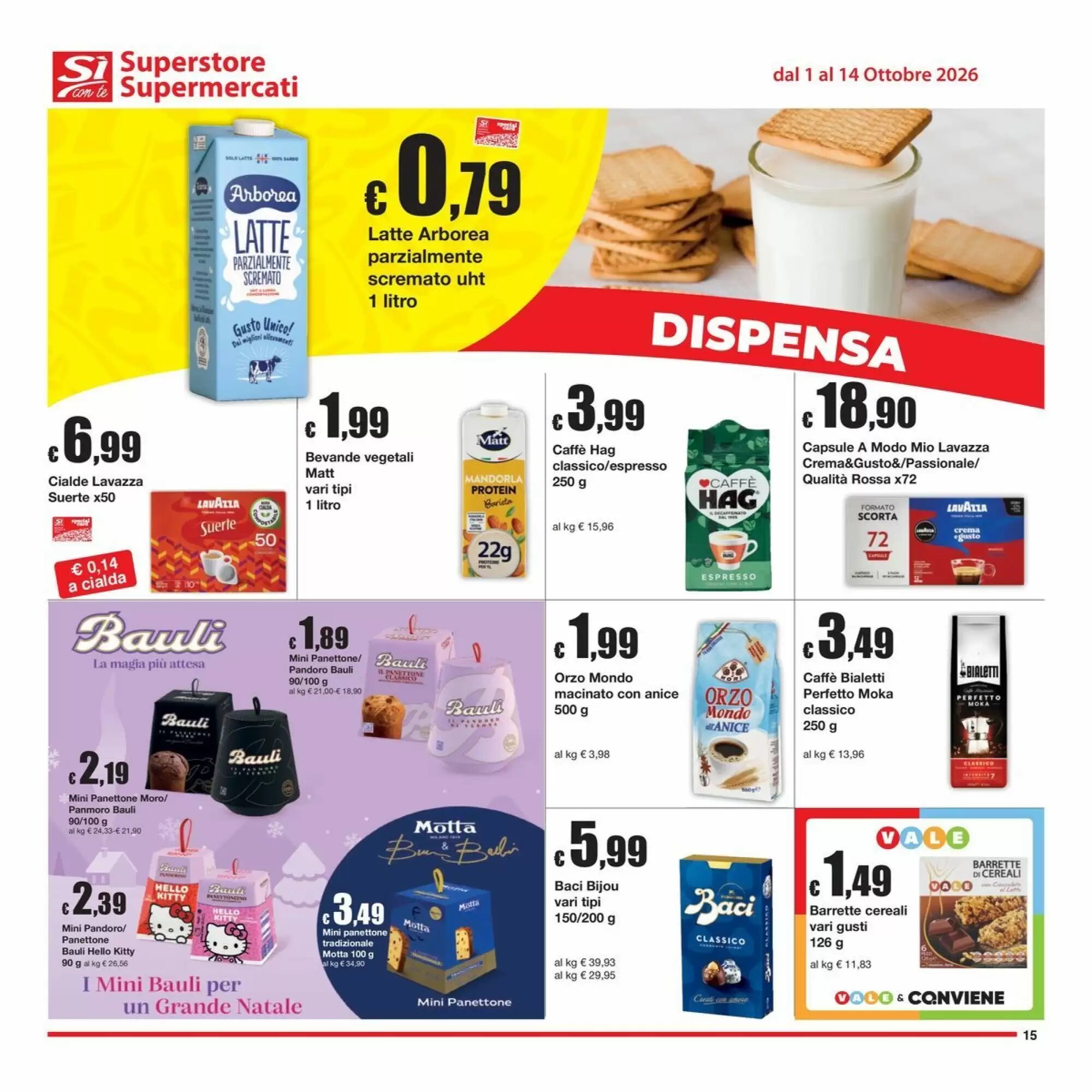 Volantino promozionale Sì con te  valide dal 01/10/2026 - Pagina 15.