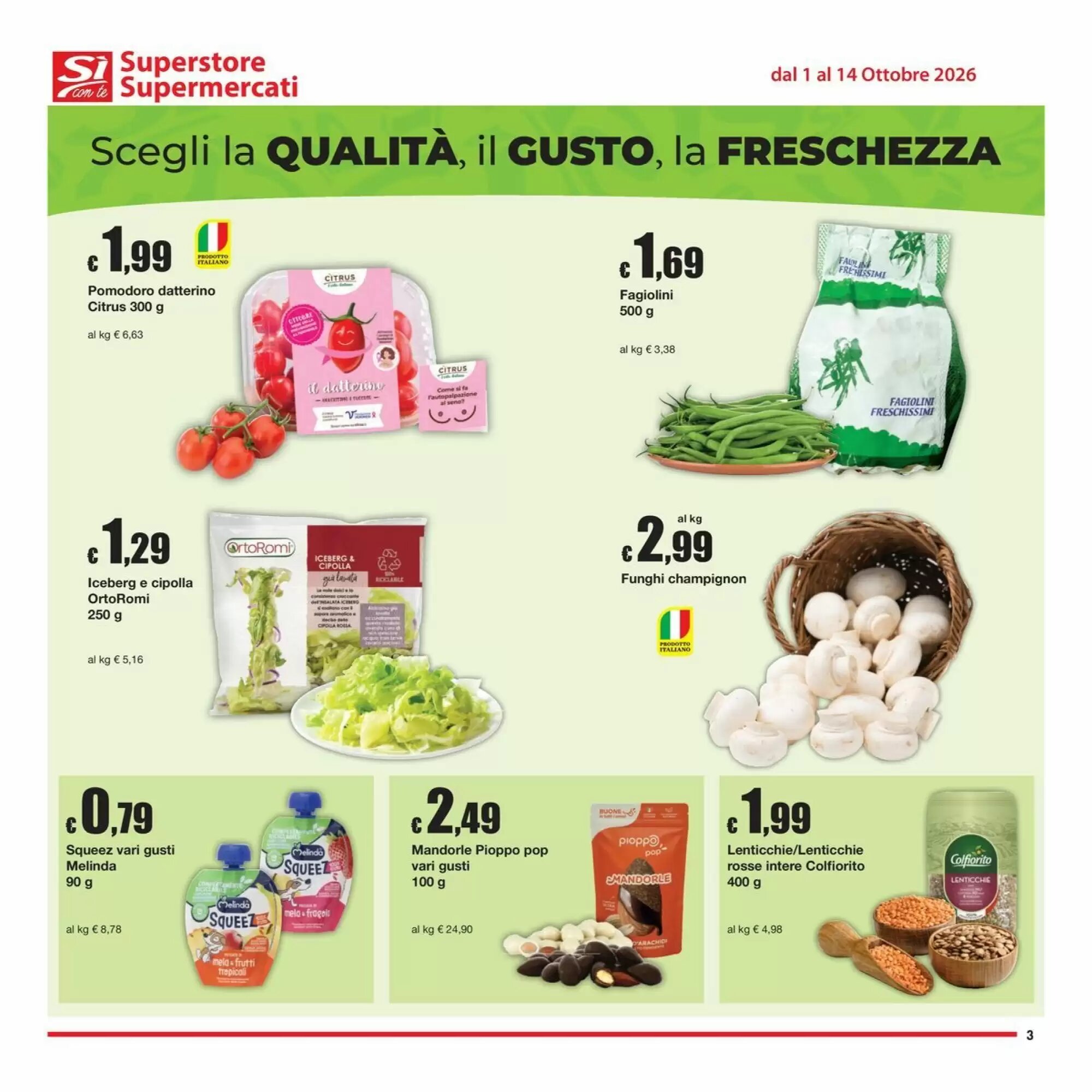 Volantino promozionale Sì con te  valide dal 01/10/2026 - Pagina 3.