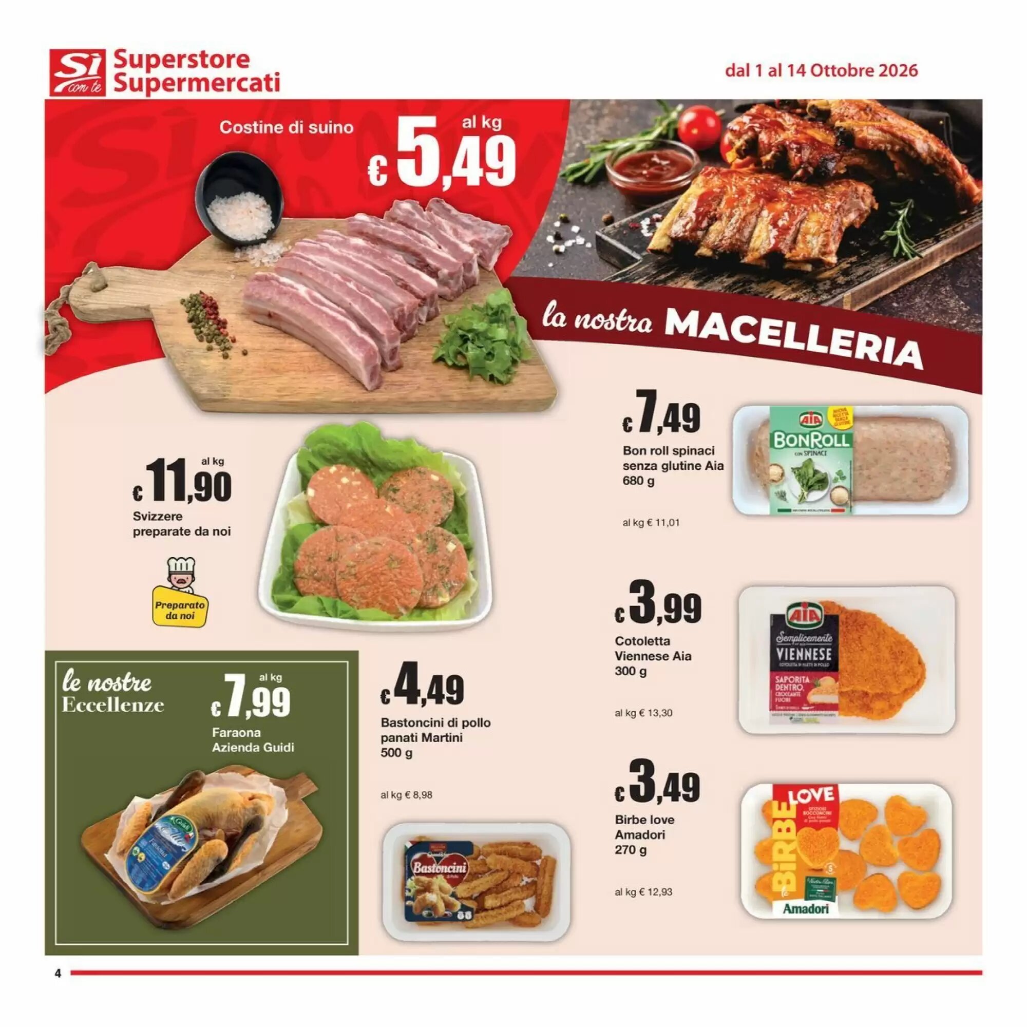 Volantino promozionale Sì con te  valide dal 01/10/2026 - Pagina 4.