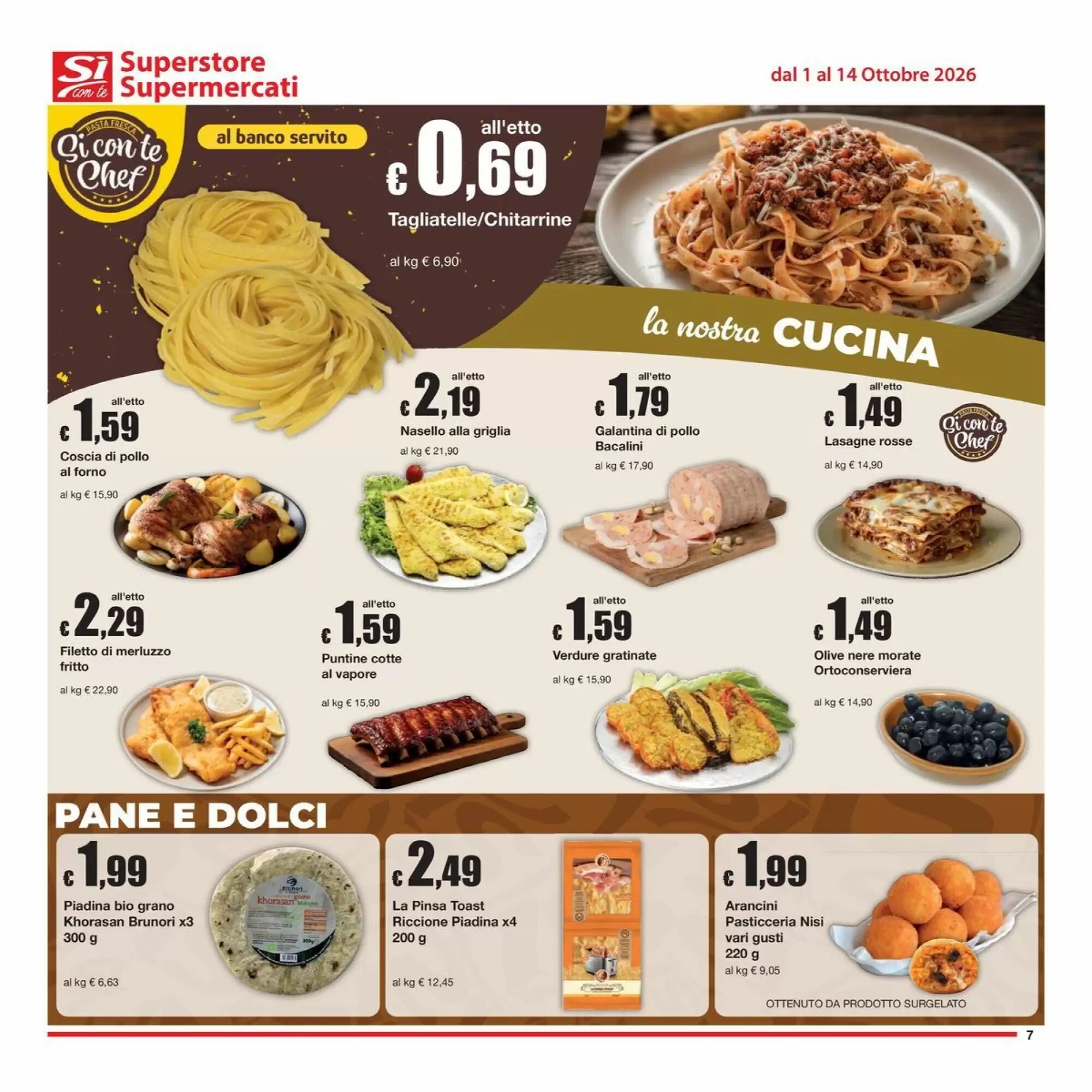 Volantino promozionale Sì con te  valide dal 01/10/2026 - Pagina 7.