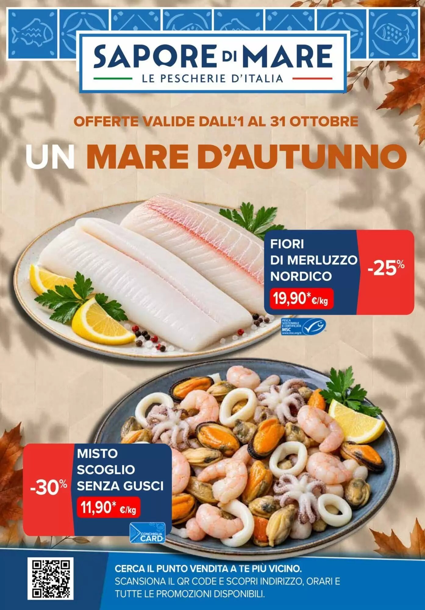 Volantino promozionale Sapore di Mare valide dal 01/10/2026 - Pagina 1.
