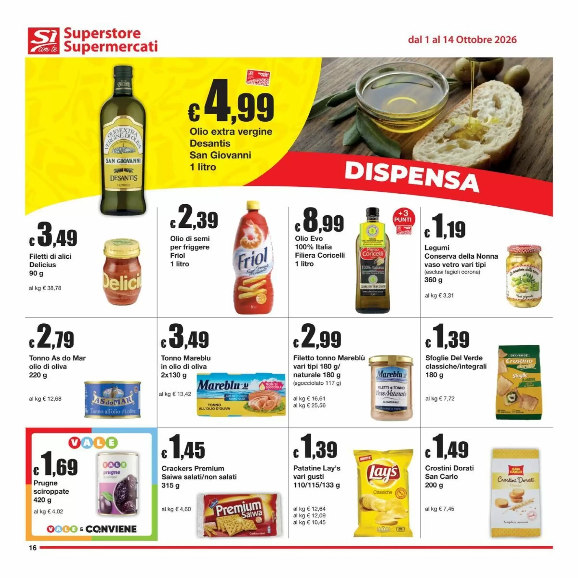 Volantino promozionale Sì con te  valide dal 01/10/2026 - Pagina 16.