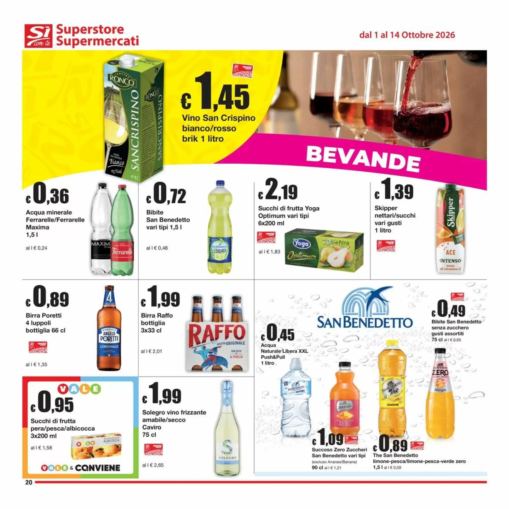 Volantino promozionale Sì con te  valide dal 01/10/2026 - Pagina 20.