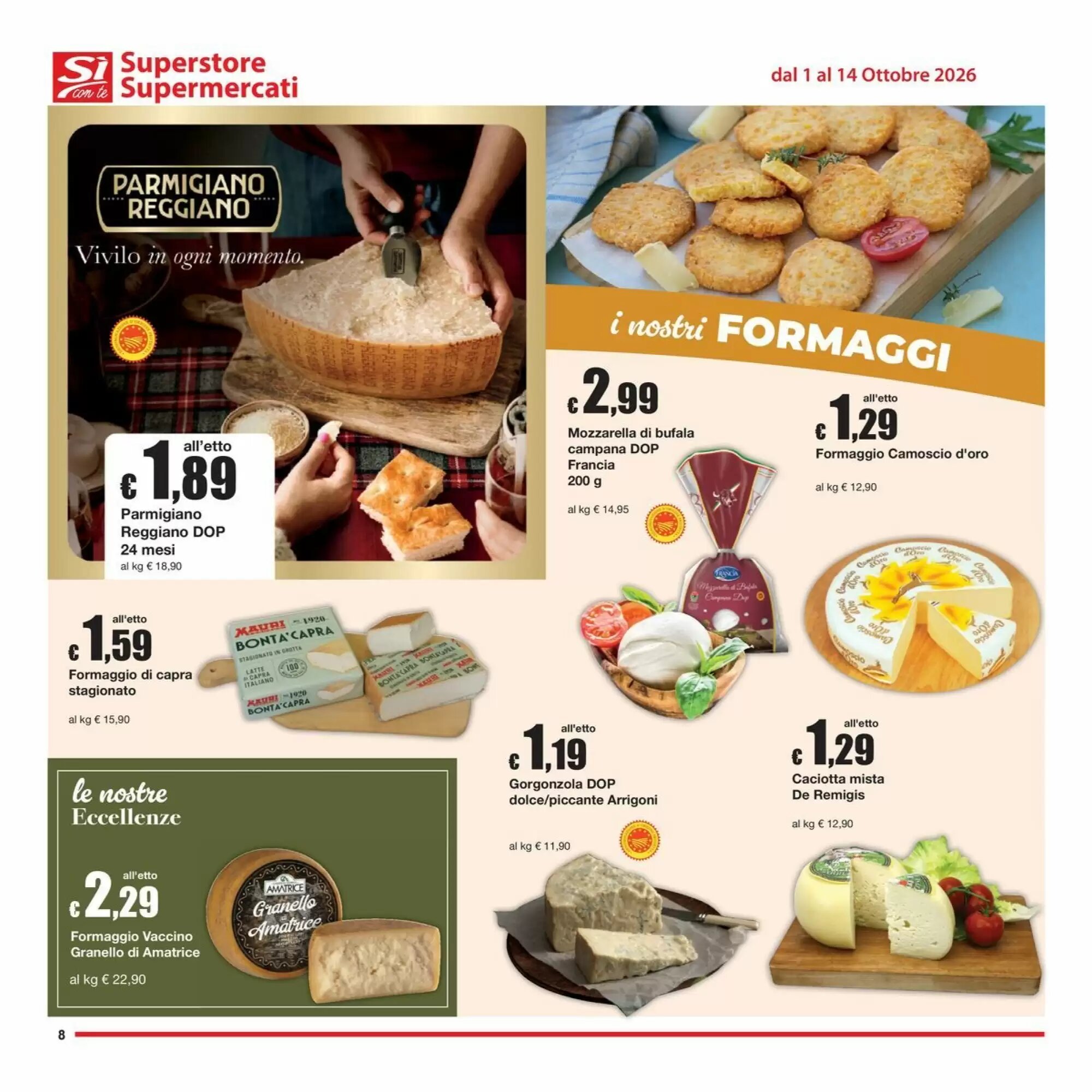 Volantino promozionale Sì con te  valide dal 01/10/2026 - Pagina 8.
