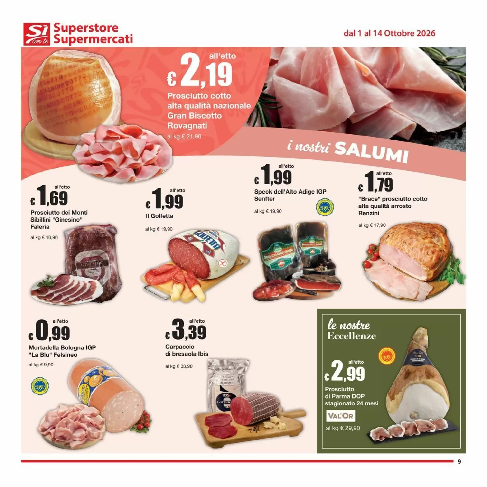 Volantino promozionale Sì con te  valide dal 01/10/2026 - Pagina 9.