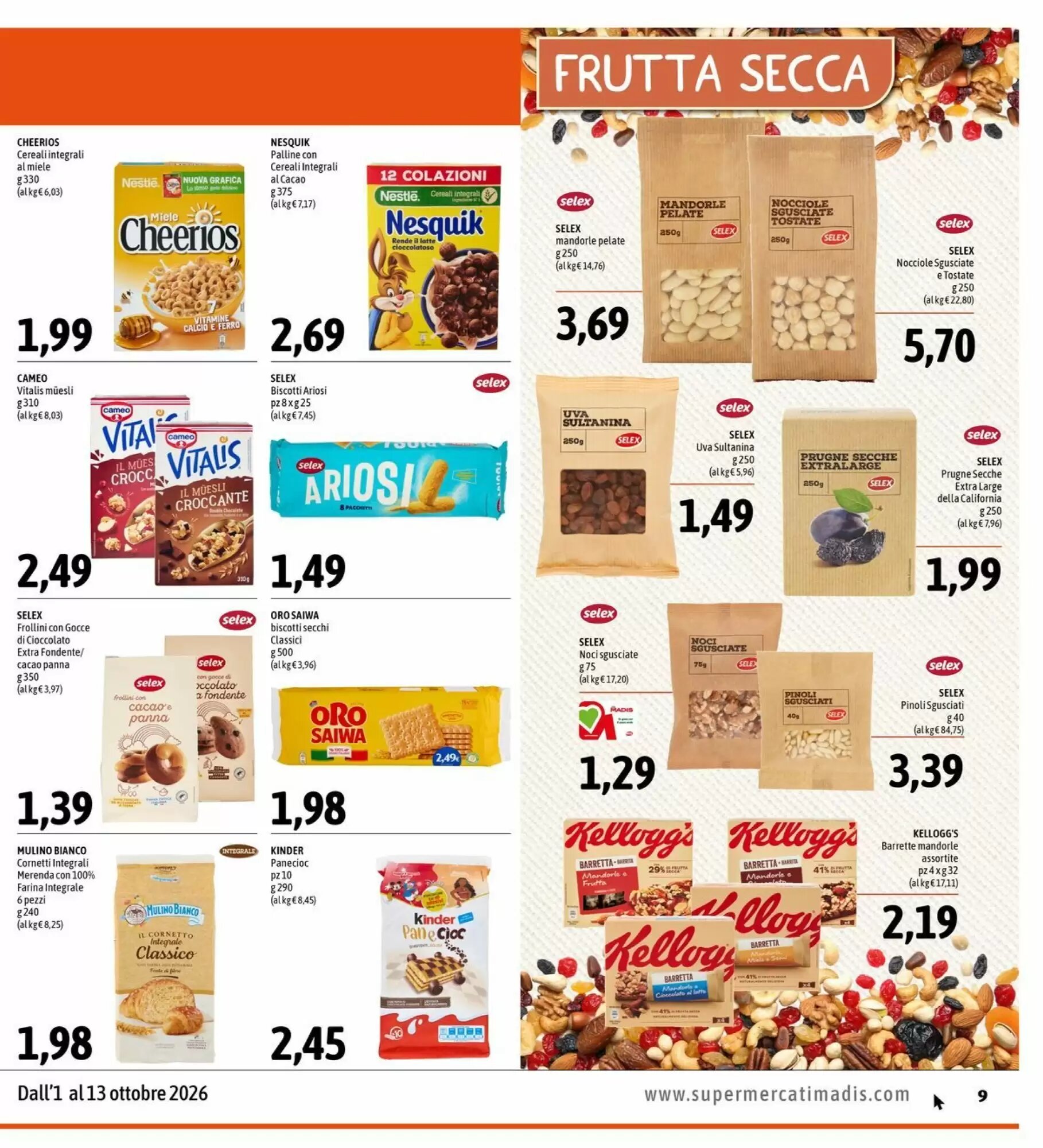 Volantino promozionale Madis  valide dal 01/10/2026 - Pagina 9.