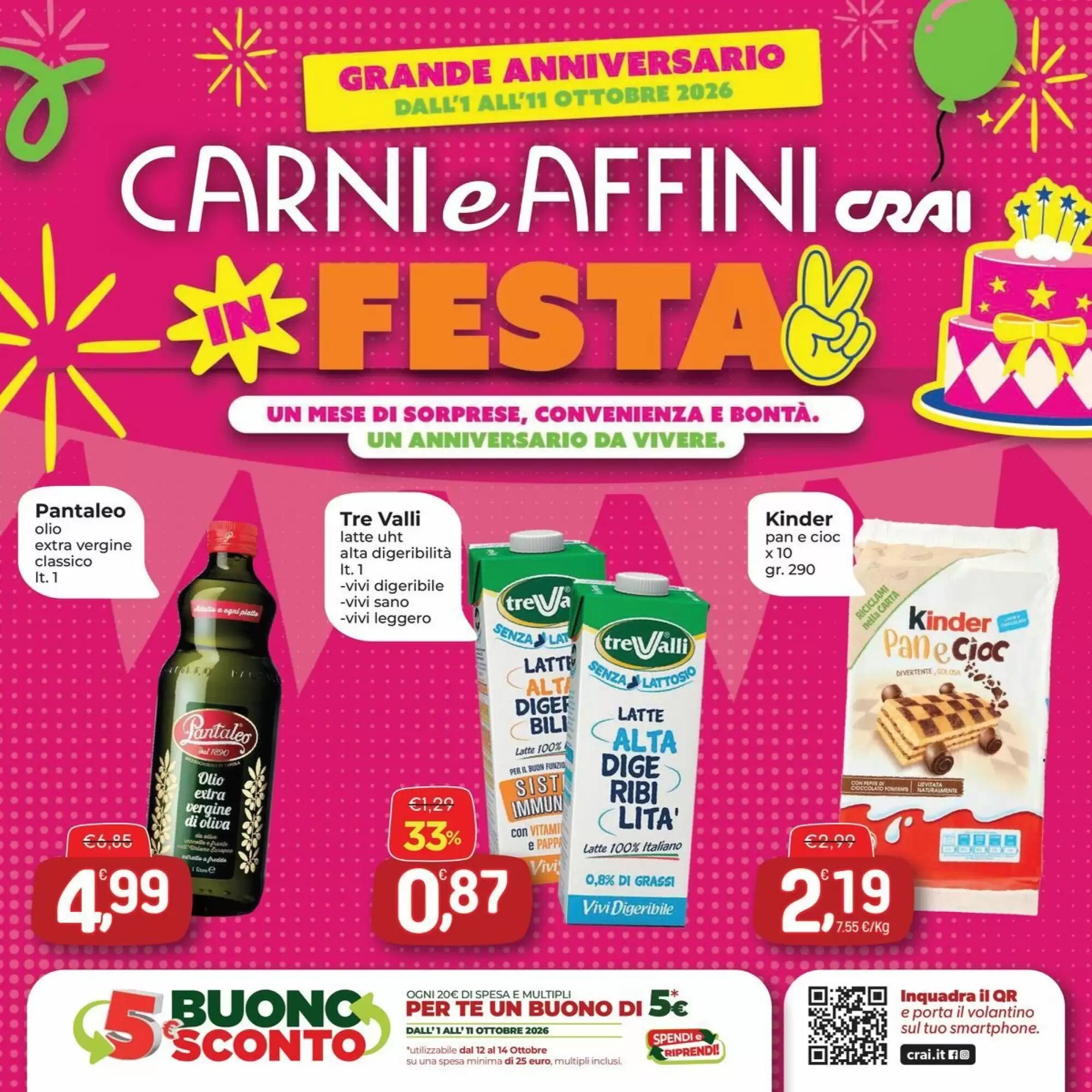 Volantino promozionale Carni e Affini Supermercati valide dal 01/10/2026 - Pagina 1.