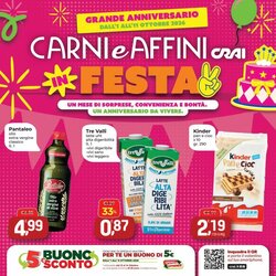 Volantino promozionale Carni e Affini Supermercati  valide dal 01/10/2026