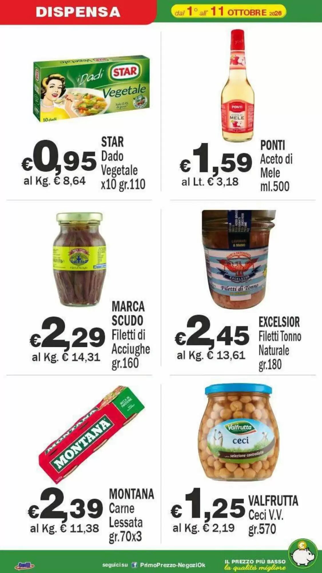 Volantino promozionale Primo Prezzo  valide dal 01/10/2026 - Pagina 10.