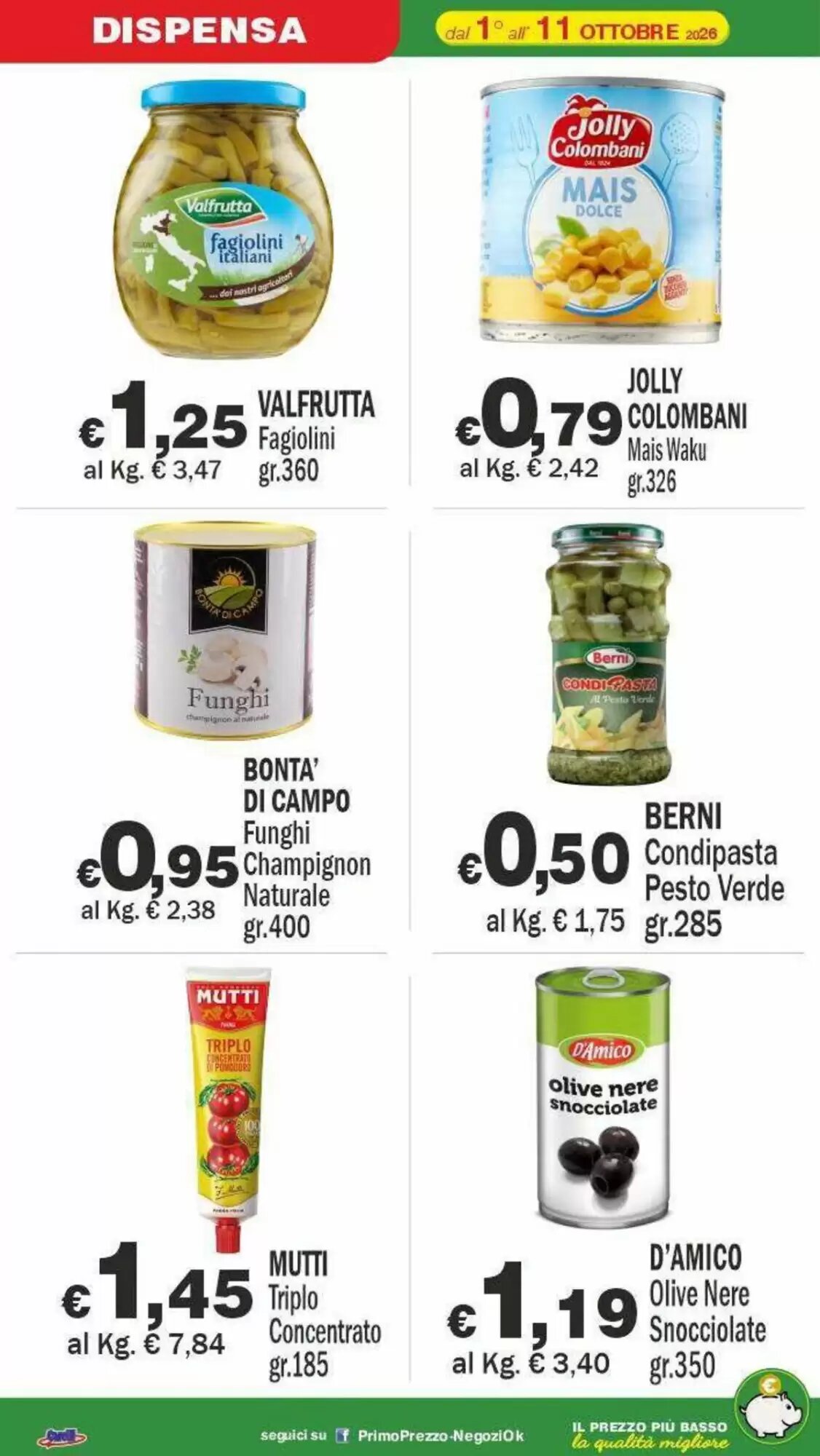 Volantino promozionale Primo Prezzo  valide dal 01/10/2026 - Pagina 11.