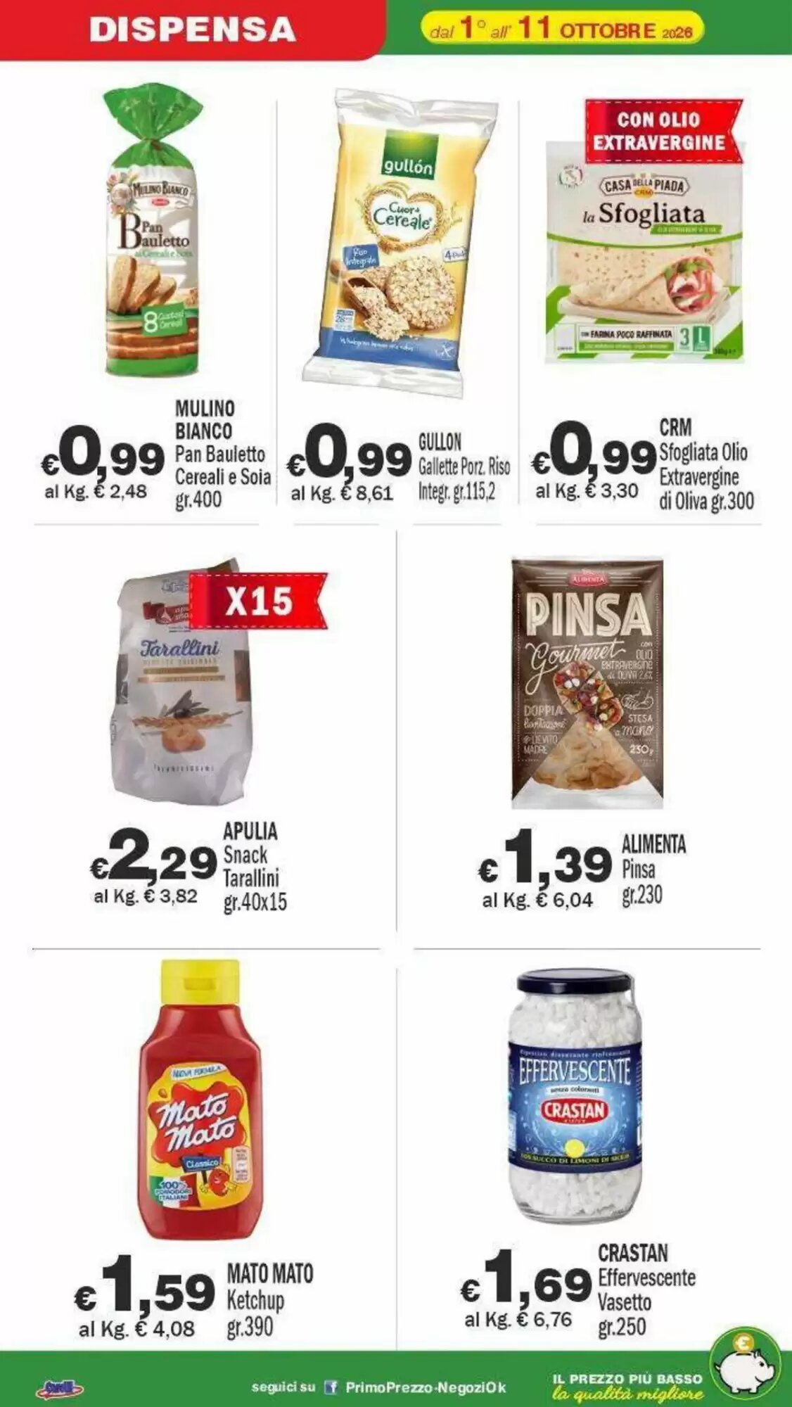 Volantino promozionale Primo Prezzo  valide dal 01/10/2026 - Pagina 14.
