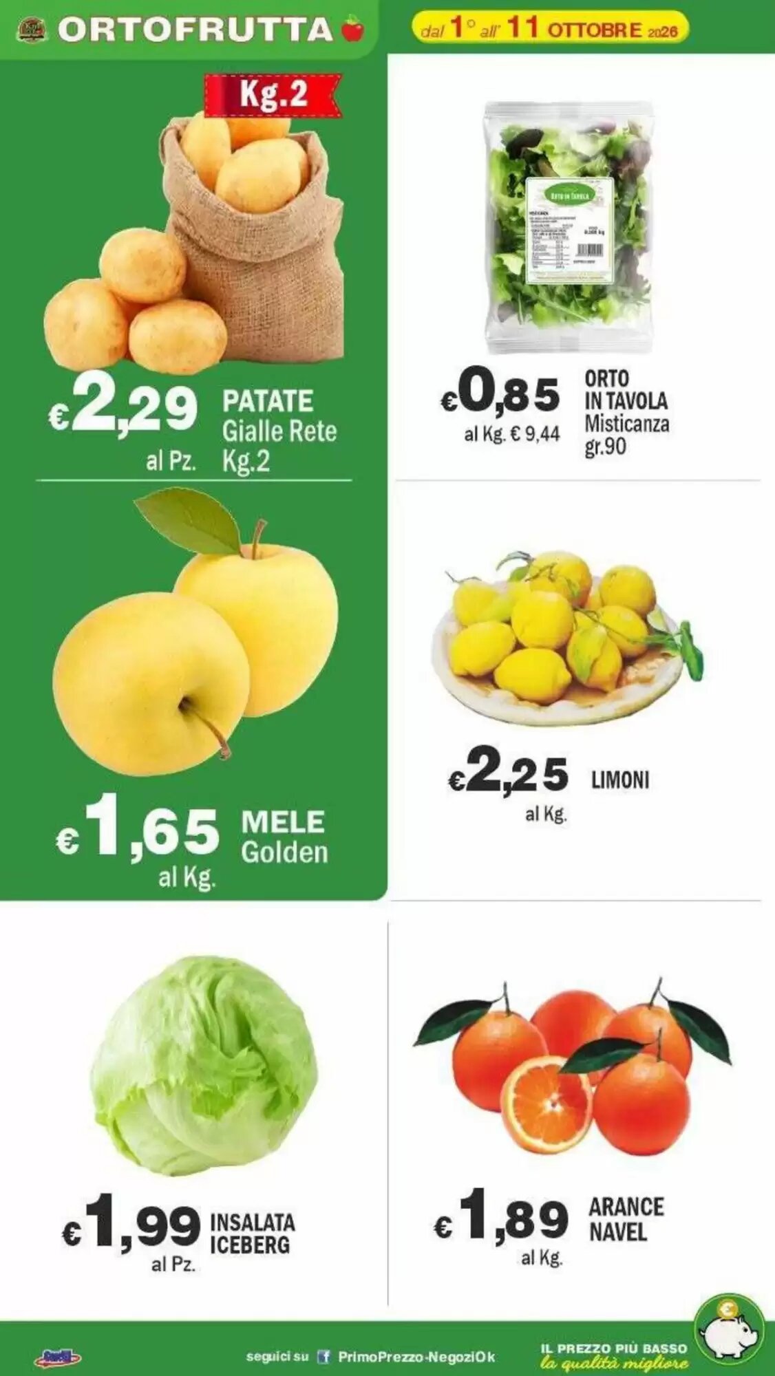 Volantino promozionale Primo Prezzo  valide dal 01/10/2026 - Pagina 29.