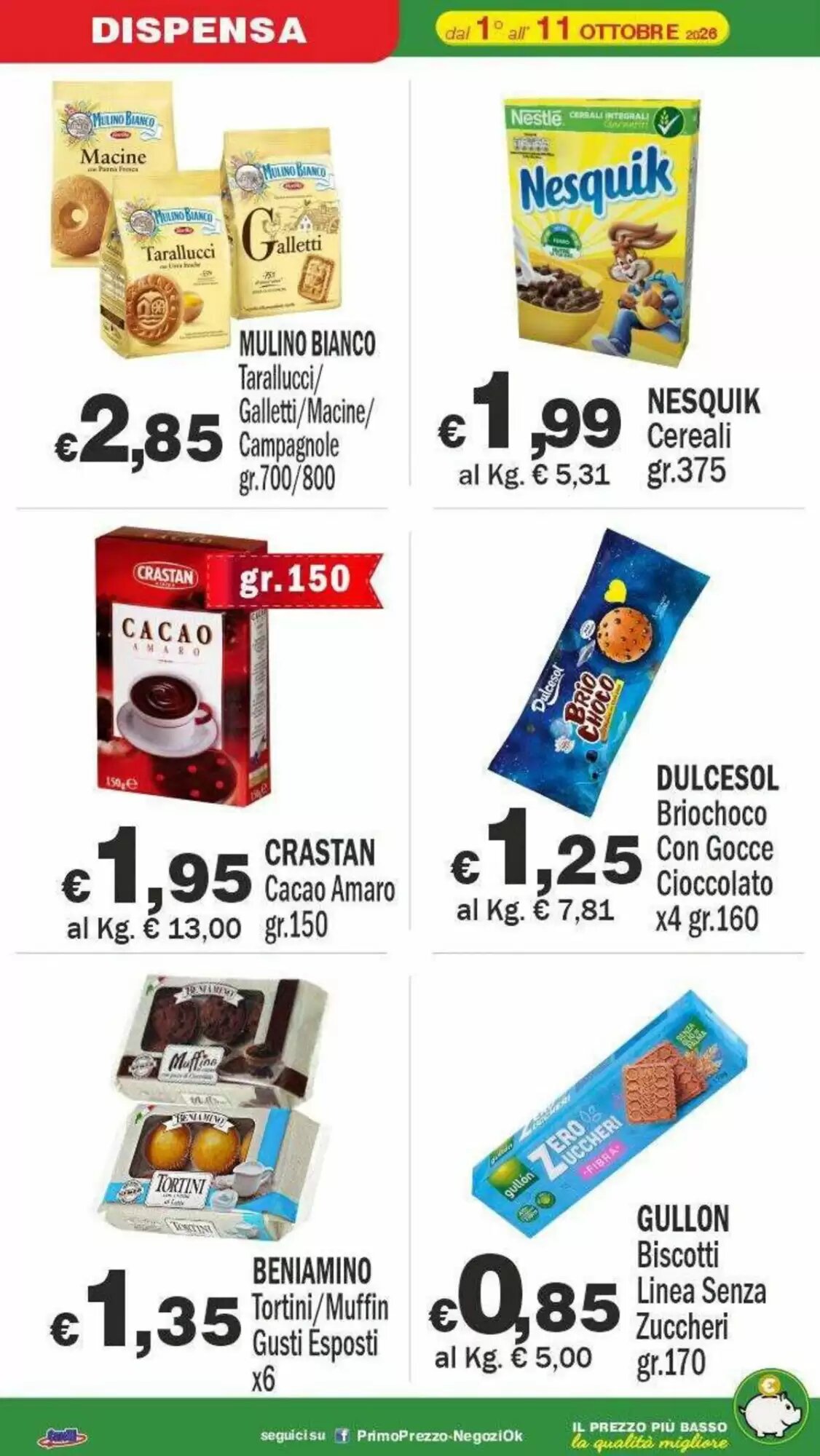 Volantino promozionale Primo Prezzo  valide dal 01/10/2026 - Pagina 6.