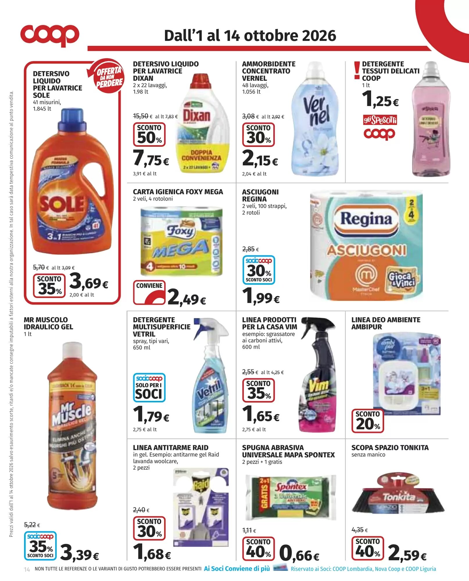 Volantino promozionale Coop  valide dal 01/10/2026 - Pagina 14.