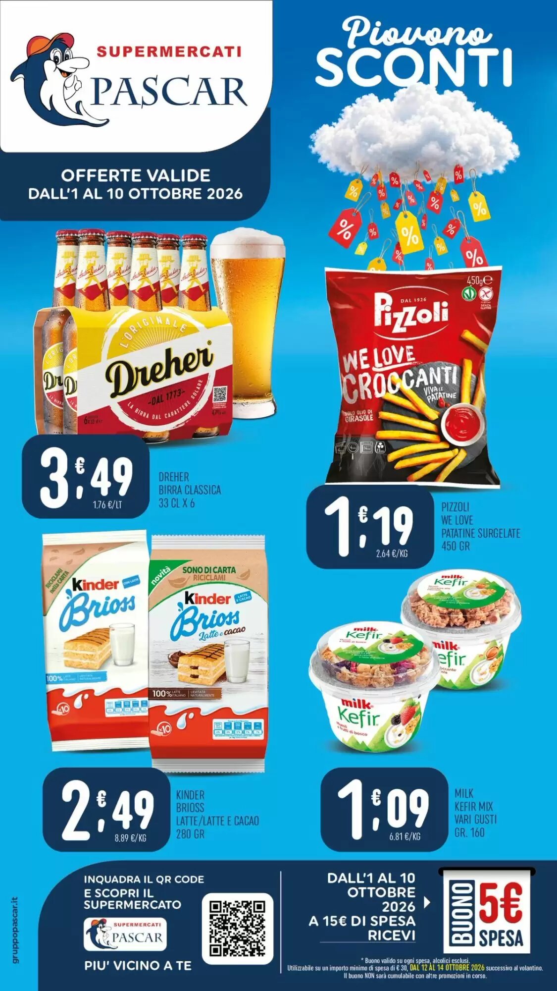 Volantino promozionale Gruppo Pascar valide dal 01/10/2026 - Pagina 1.