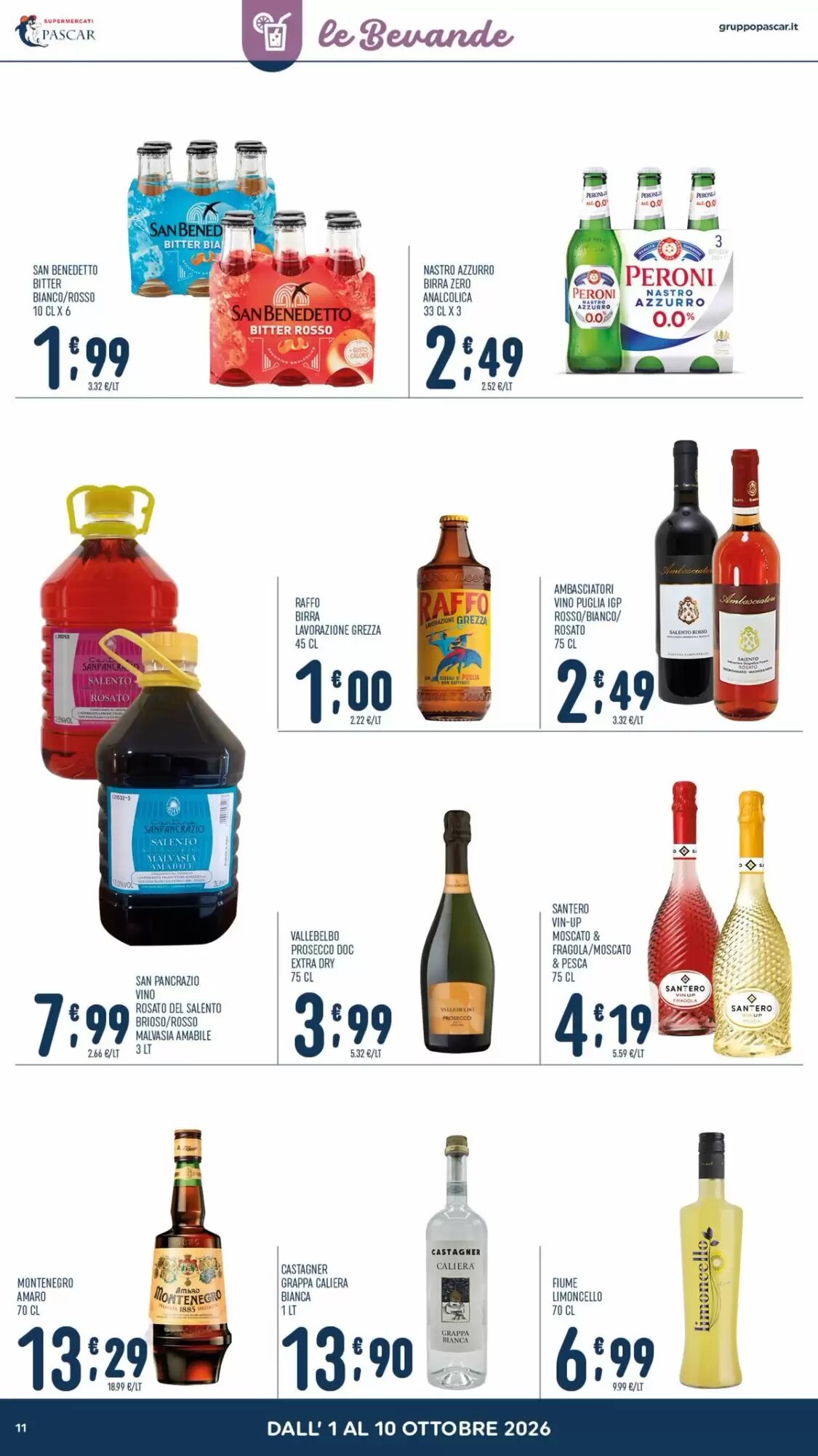 Volantino promozionale Gruppo Pascar  valide dal 01/10/2026 - Pagina 11.