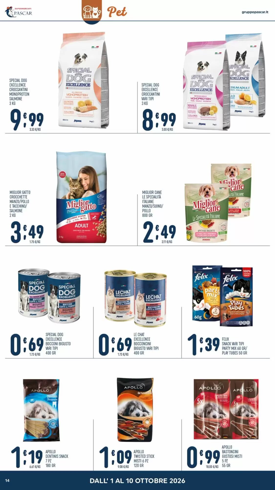 Volantino promozionale Gruppo Pascar  valide dal 01/10/2026 - Pagina 14.