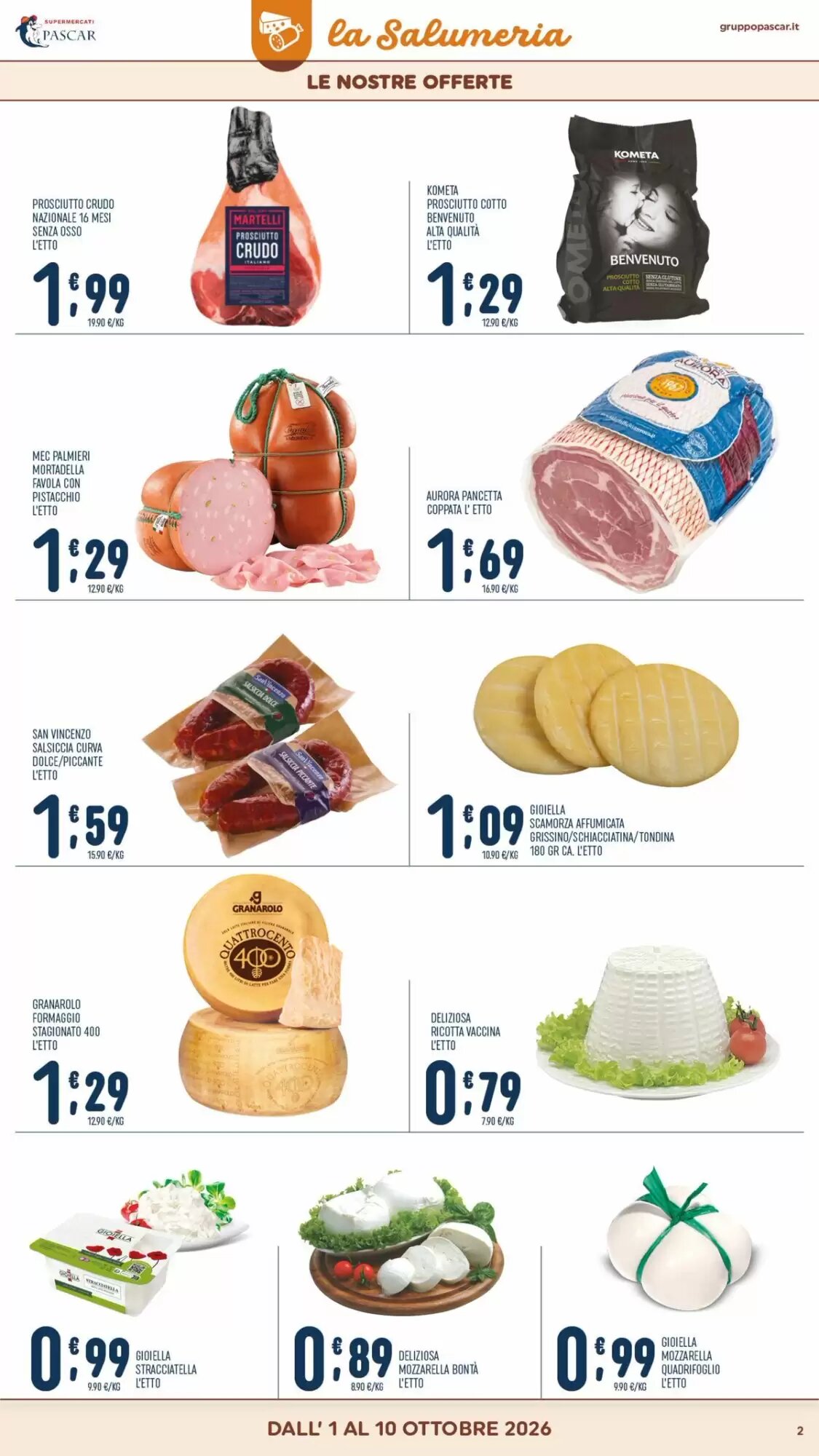 Volantino promozionale Gruppo Pascar  valide dal 01/10/2026 - Pagina 2.