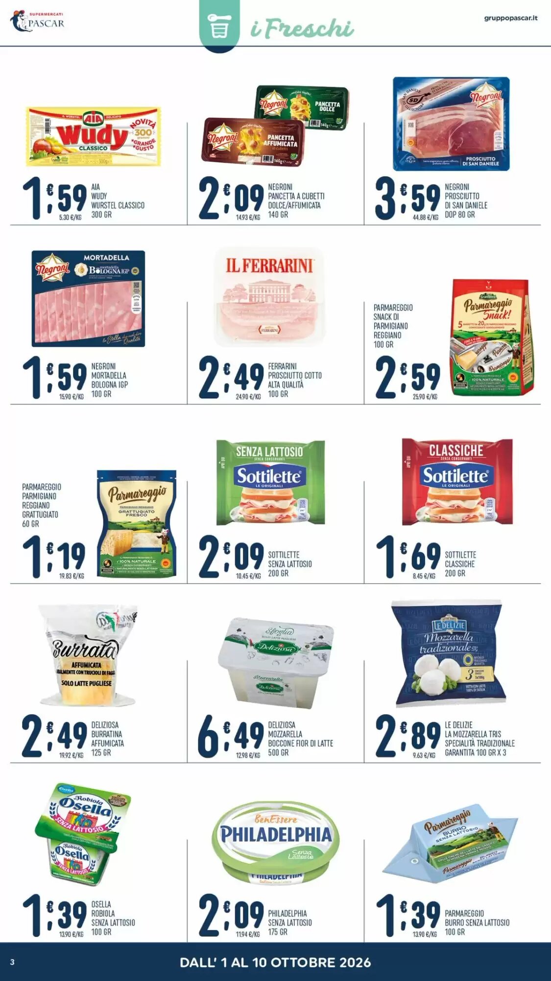 Volantino promozionale Gruppo Pascar  valide dal 01/10/2026 - Pagina 3.