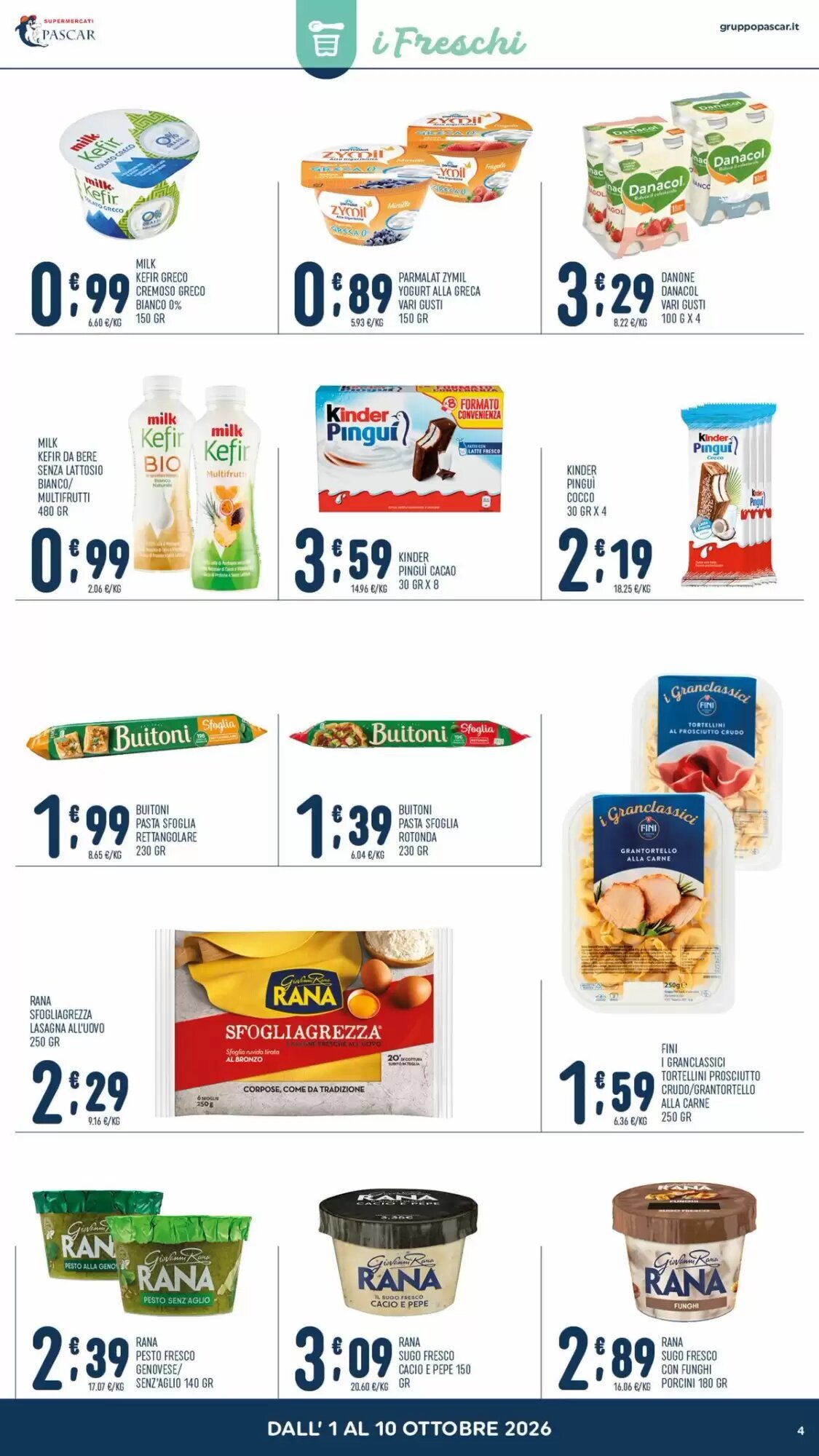Volantino promozionale Gruppo Pascar  valide dal 01/10/2026 - Pagina 4.