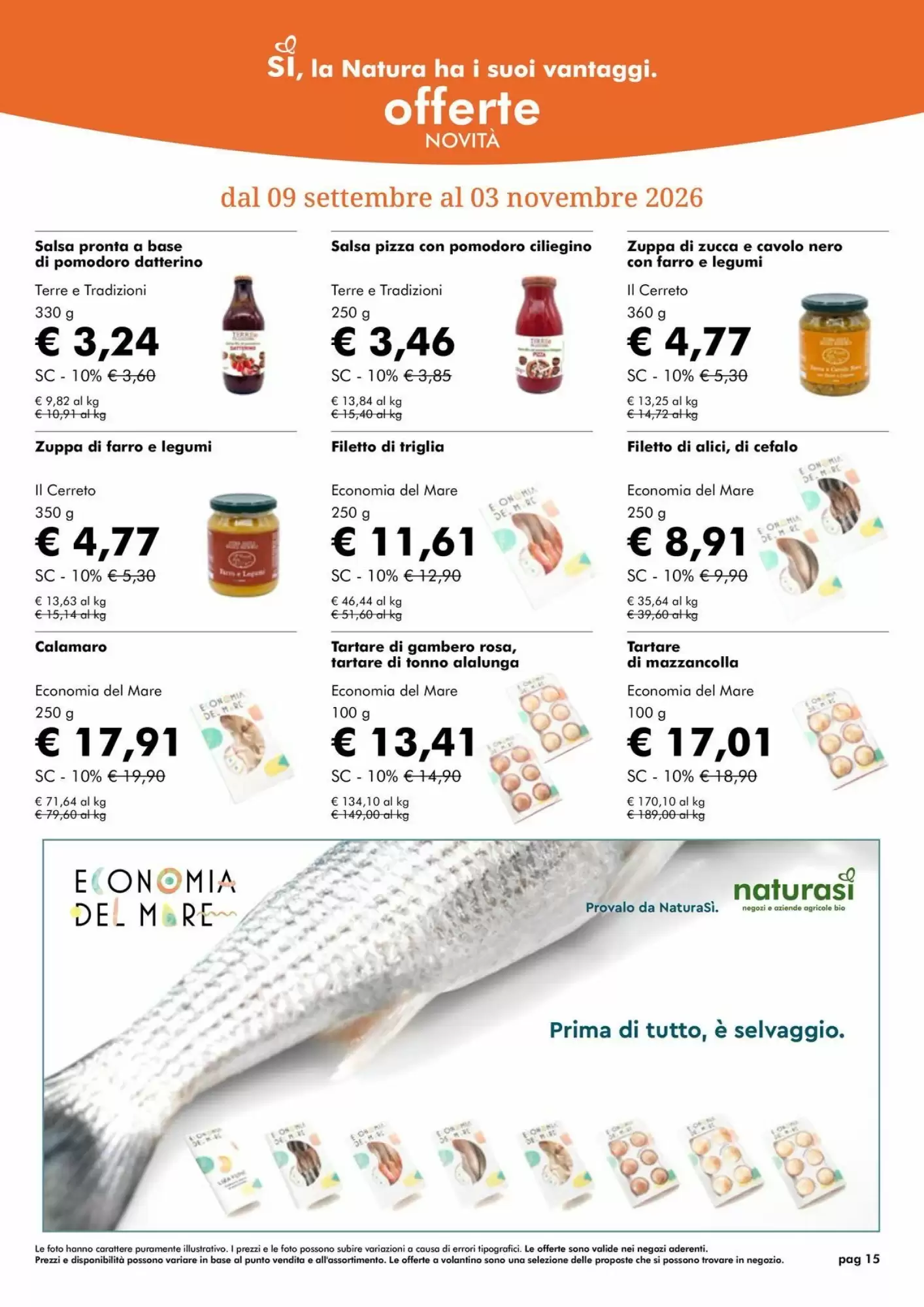 Volantino promozionale NaturaSì  valide dal 01/10/2026 - Pagina 15.