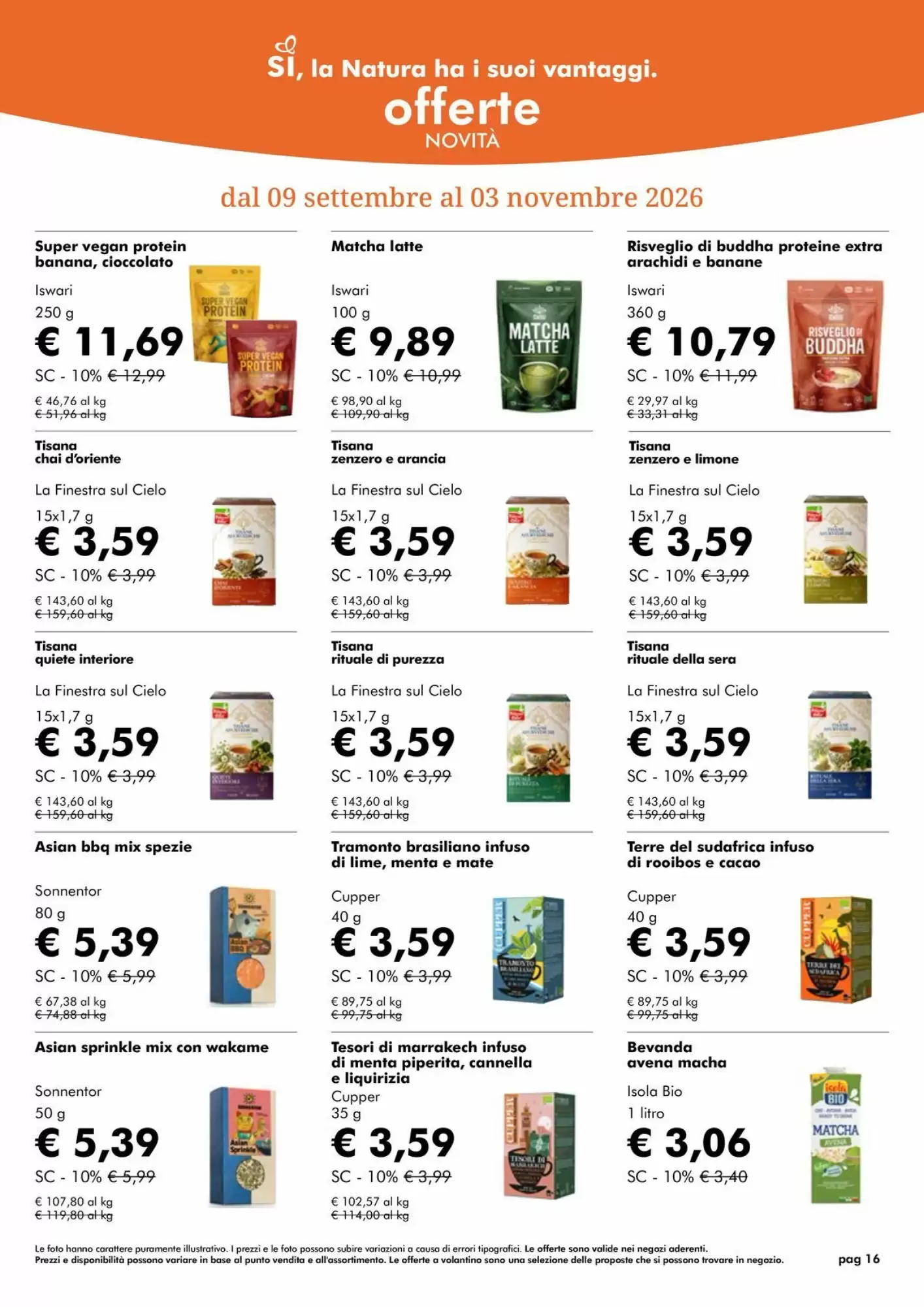 Volantino promozionale NaturaSì  valide dal 01/10/2026 - Pagina 16.