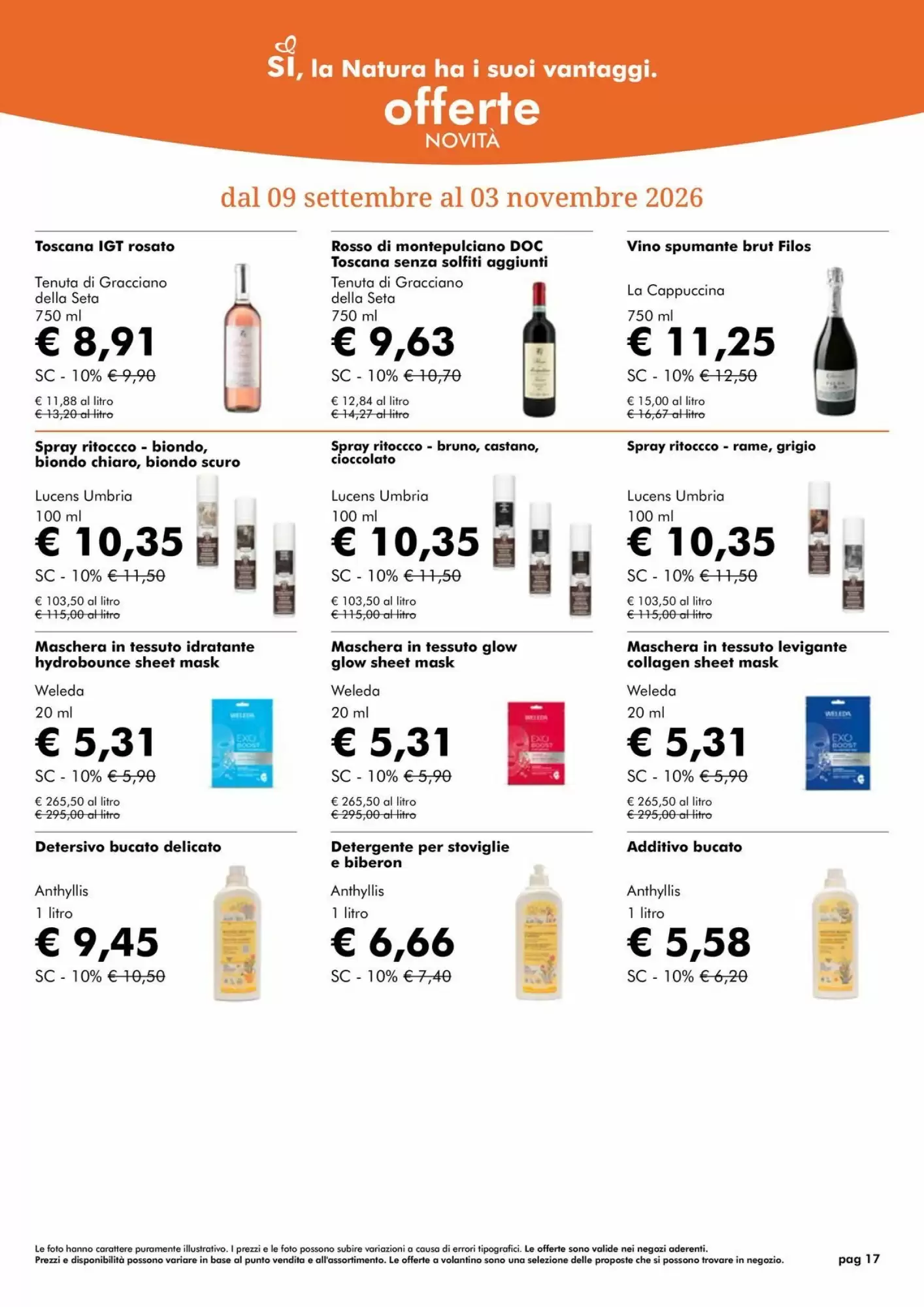 Volantino promozionale NaturaSì  valide dal 01/10/2026 - Pagina 17.
