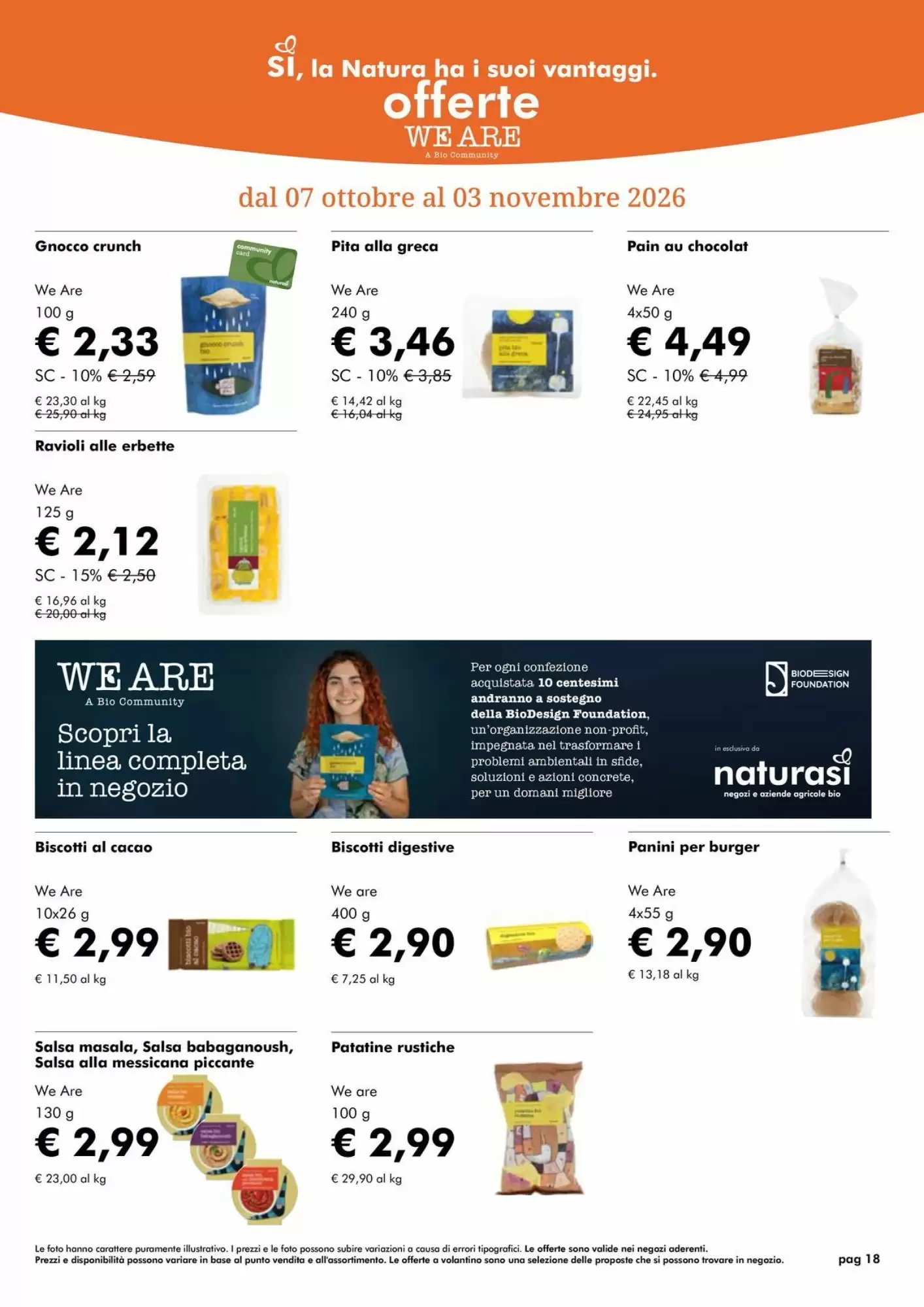 Volantino promozionale NaturaSì  valide dal 01/10/2026 - Pagina 18.