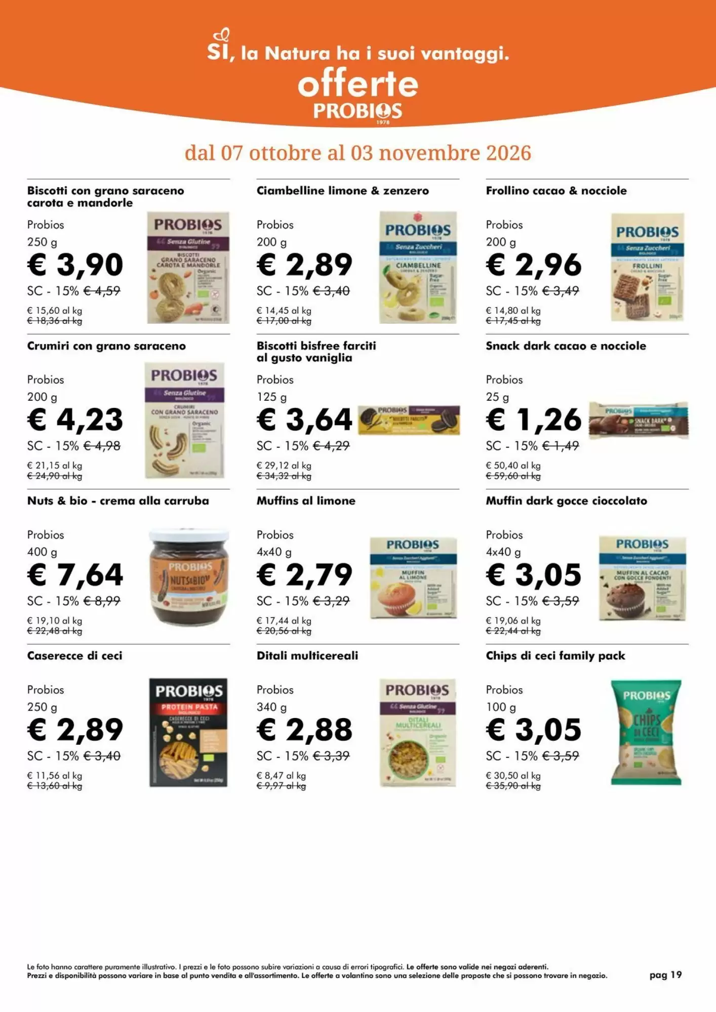 Volantino promozionale NaturaSì  valide dal 01/10/2026 - Pagina 19.