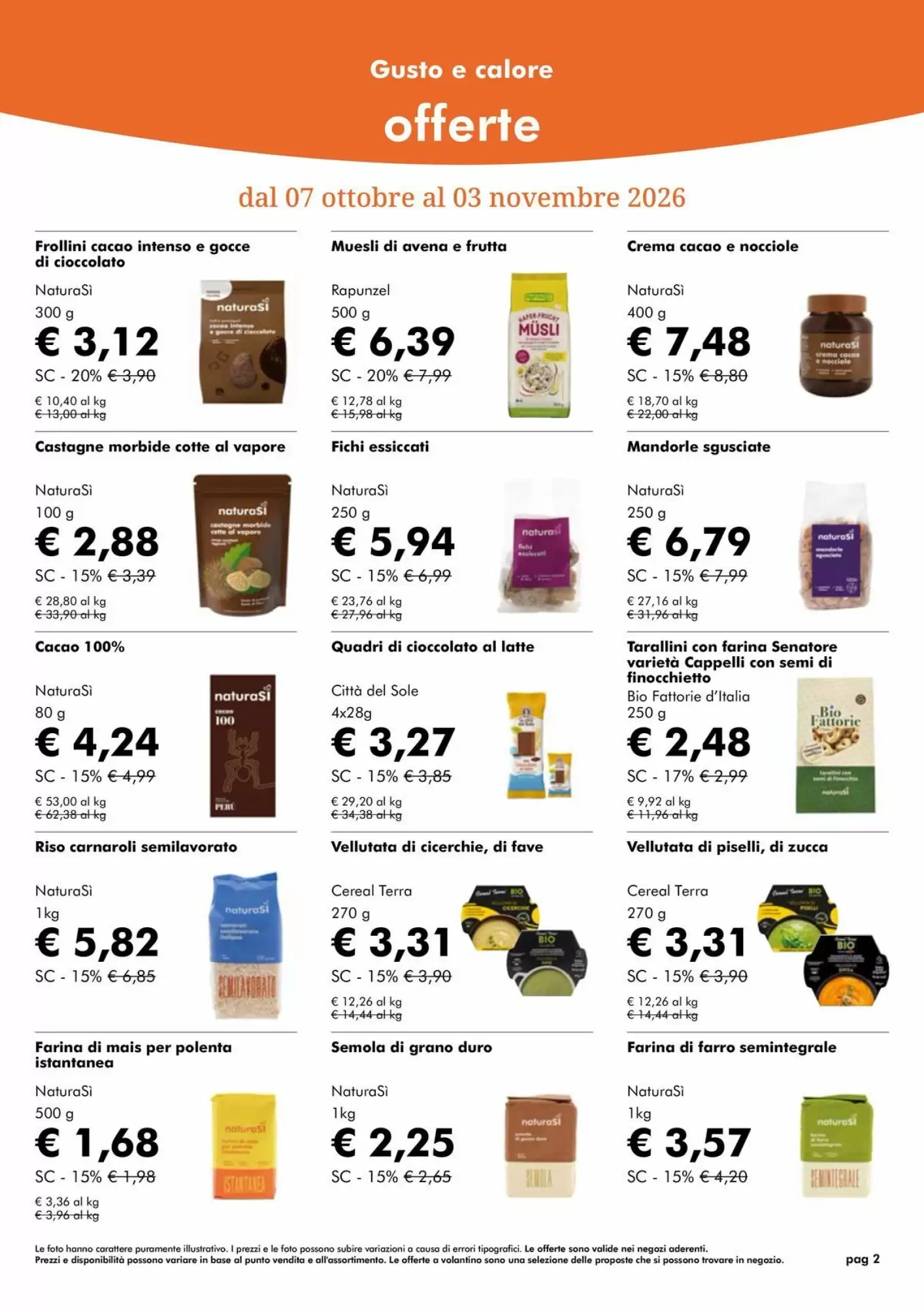 Volantino promozionale NaturaSì  valide dal 01/10/2026 - Pagina 2.